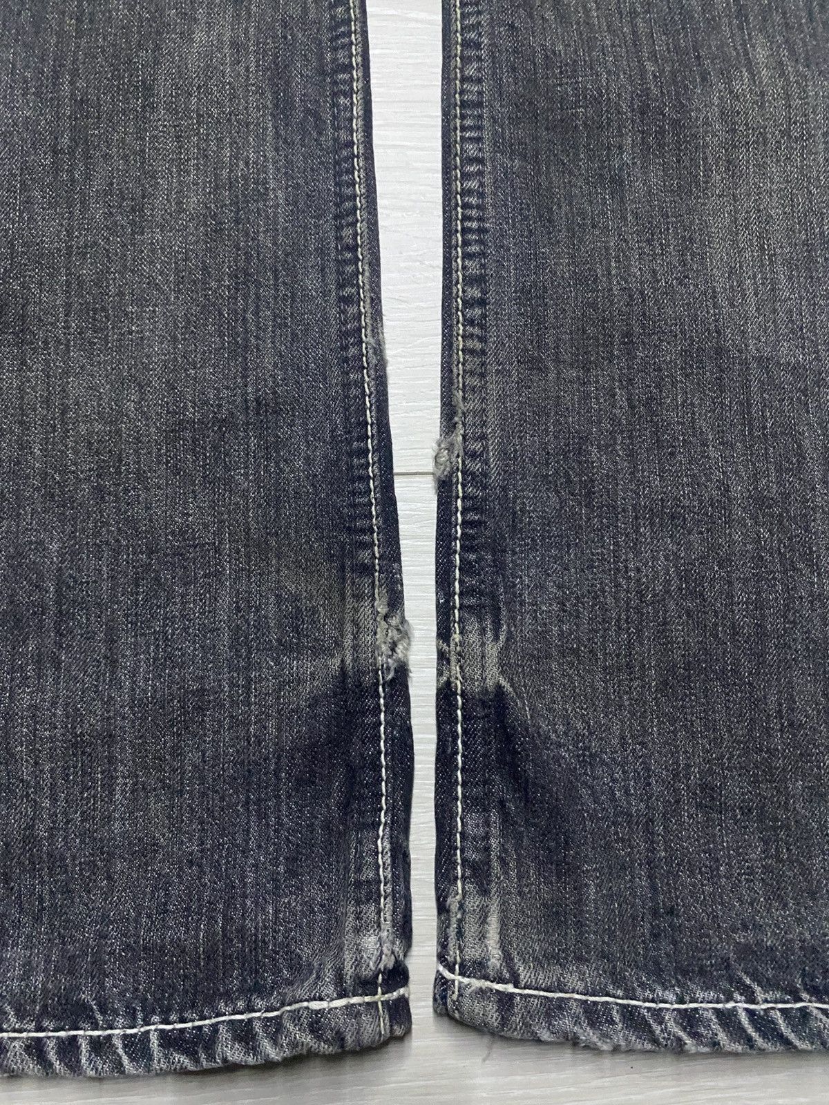 If Six Was Nine Vintage Japanese Brand On Board Patches Bootcut Flare Jeans Size US 34 / EU 50 - 11 Thumbnail