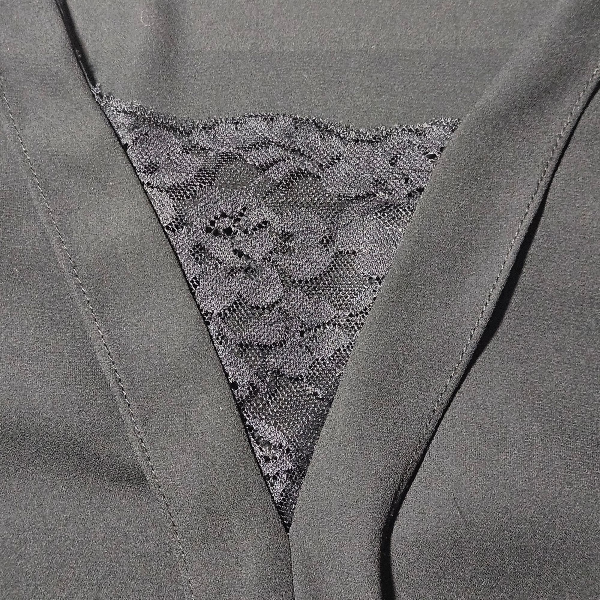 Other Zara Basic Women’s Black Blouse XS Lace Hem, Minimal Chic, Size XS / US 0-2 / IT 36-38 - 4 Thumbnail