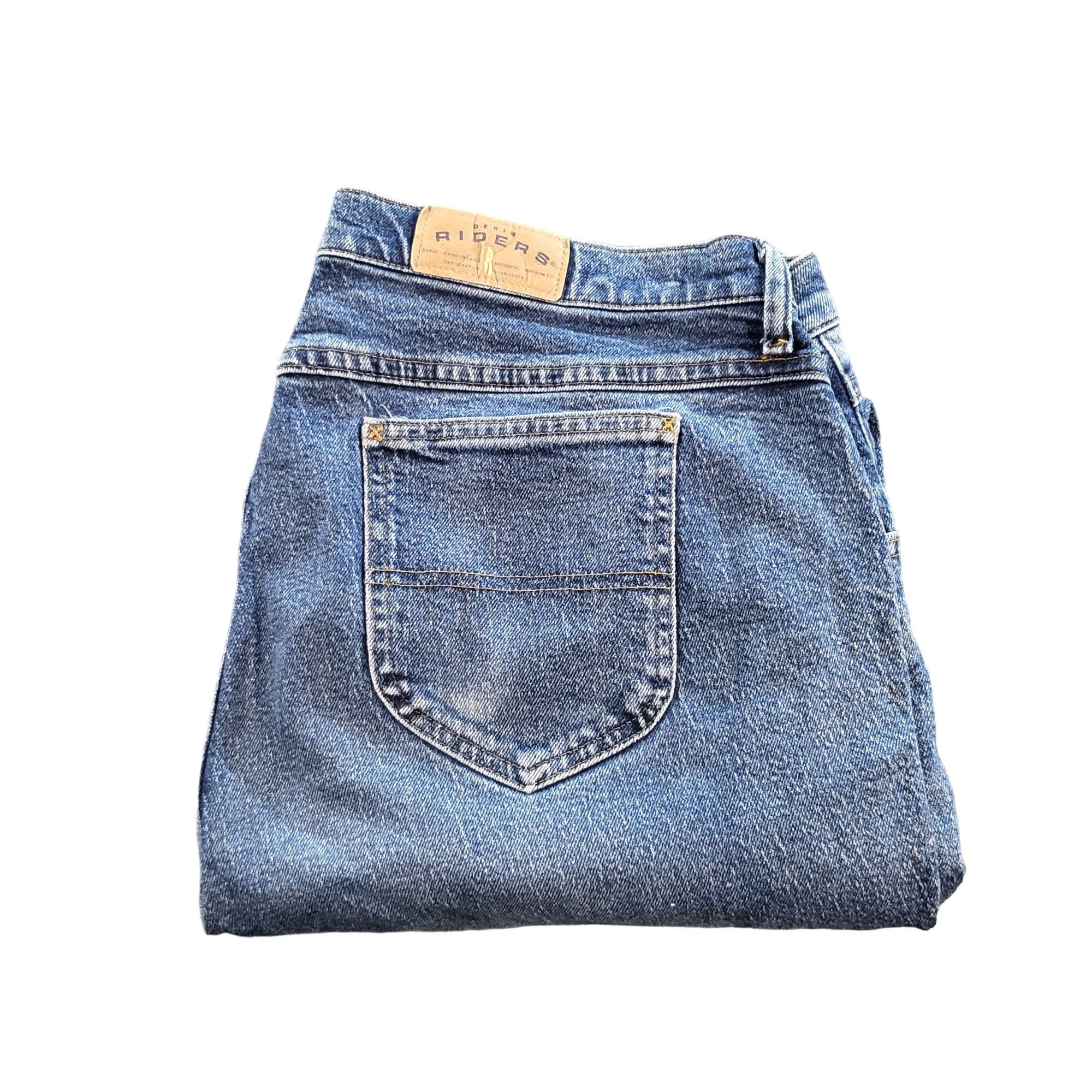 Lee Lee Riders By Lee Classic Fit Women Sz 18 W Long Blue Denim Size 40" / US 18 - 1 Thumbnail
