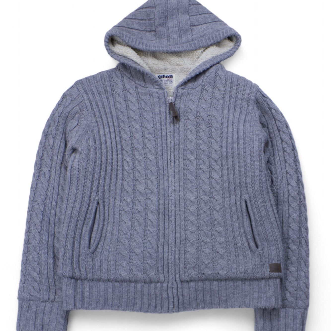 Schott Vintage Schott Sherpa Zip Up Jacket Size US XL / EU 56 / 4 - 1 Thumbnail