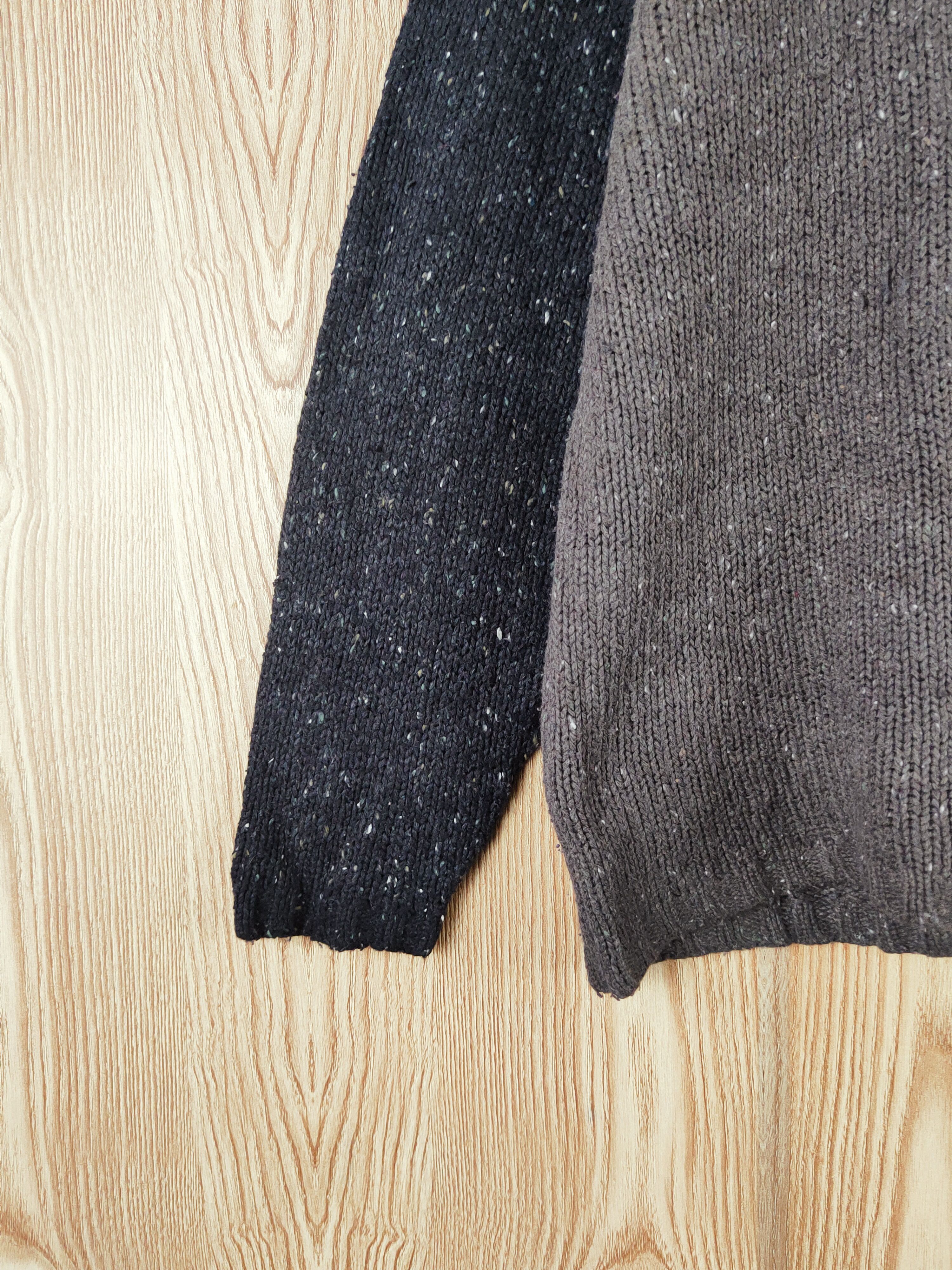 Japanese Brand × Vintage COOL DESIGN 💥N9 Black Knitwear Long Sleeve T-shirts Size US XL / EU 56 / 4 - 4 Thumbnail