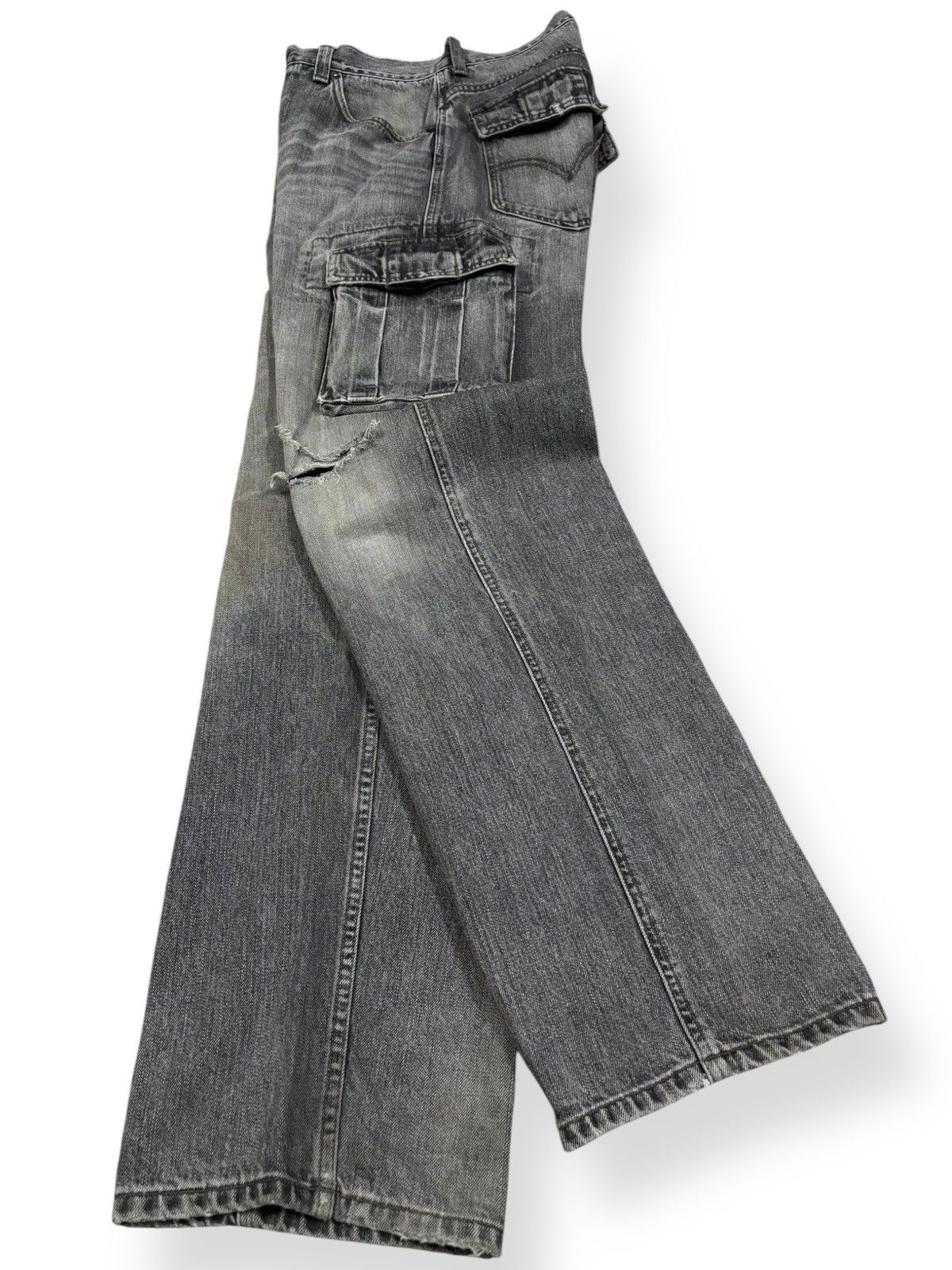 Levi's Vintage Levis 503 Faded Baggy Distressed Cargo Grunge Jeans Size US 32 / EU 48 - 3 Thumbnail
