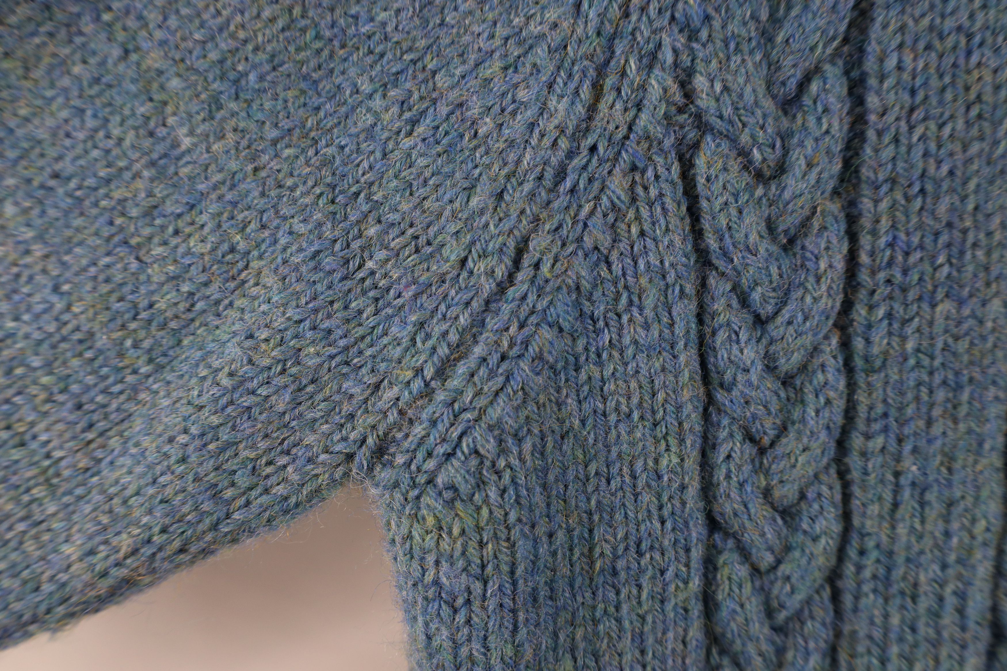 Vintage Vintage 50s 60s Rockabilly Wool Chunky Cable Knit Sweater Size S / US 4 / IT 40 - 4 Thumbnail