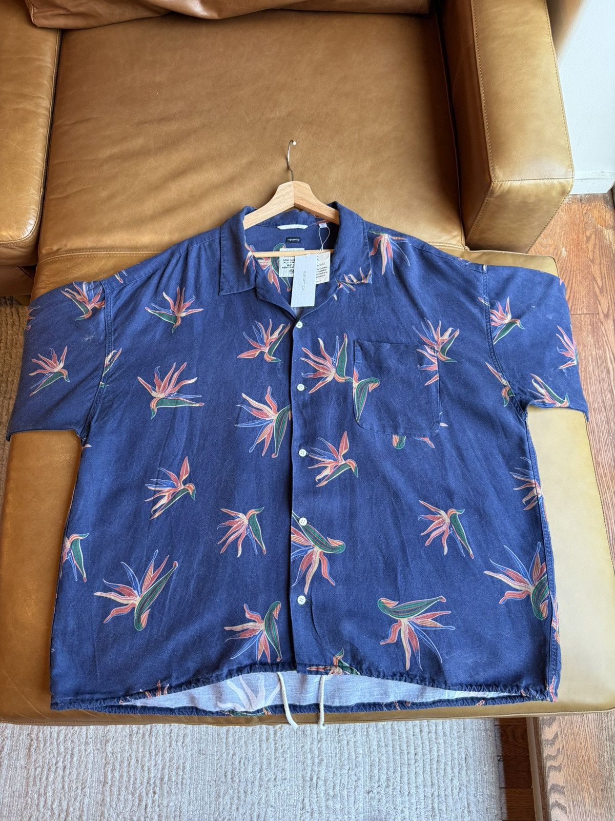 Nanamica Nanamica Cupra Hemp Aloha Shirt XL Size US XL / EU 56 / 4 - 3 Thumbnail