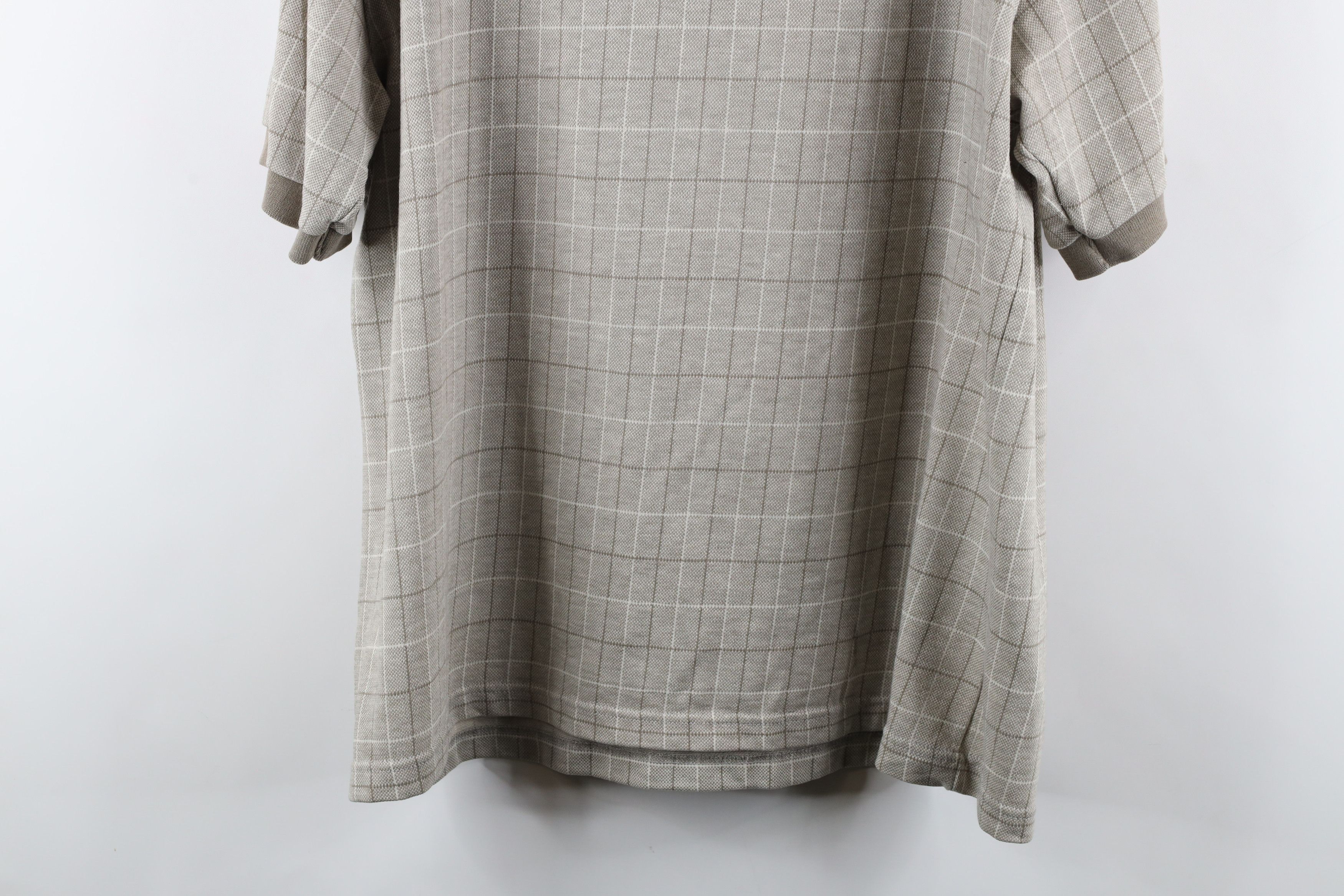 Vintage Vintage 90s Streetwear Knit Collared Golf Polo Shirt Plaid Size US L / EU 52-54 / 3 - 11 Thumbnail