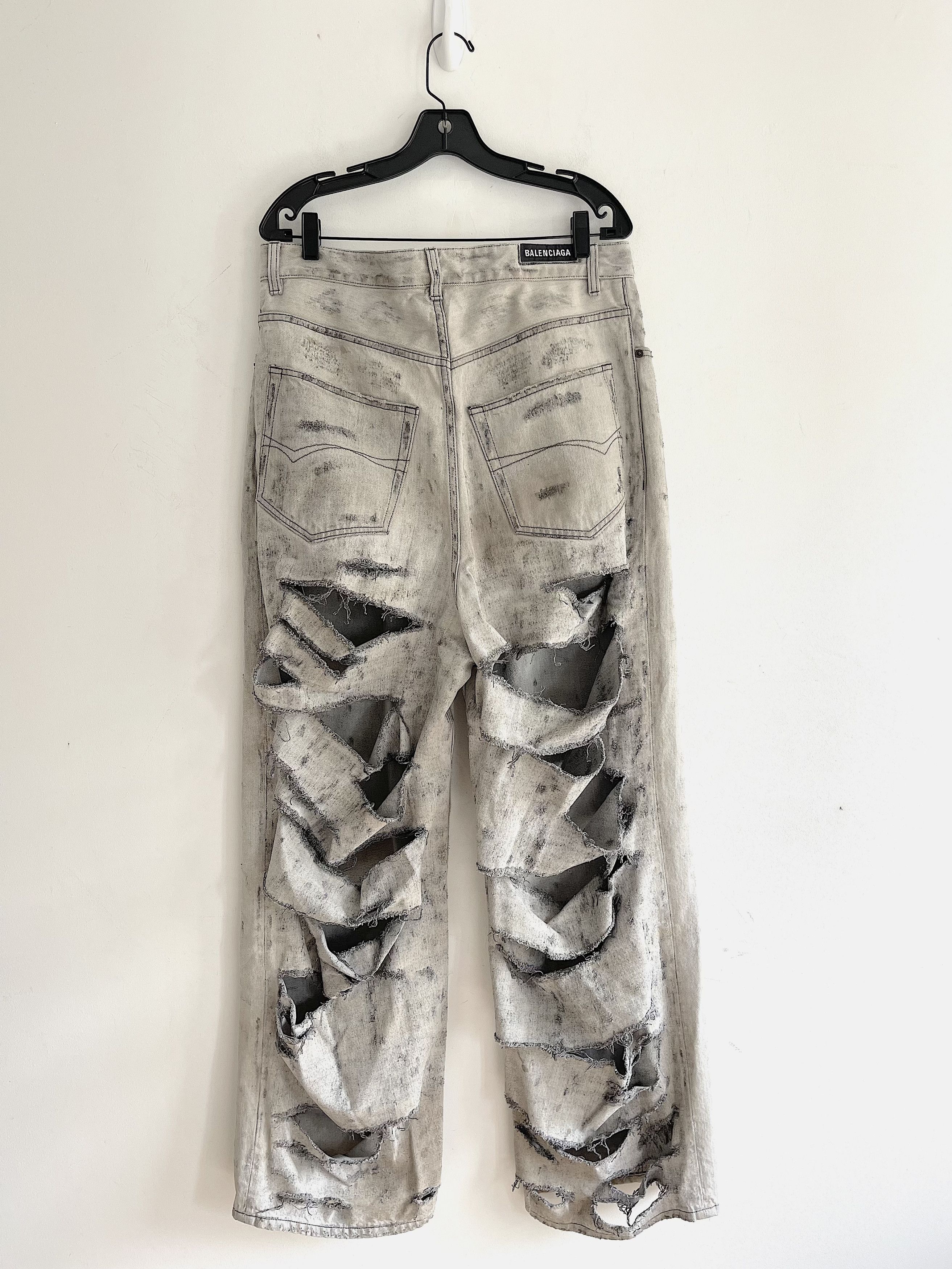 パンツ balenciaga 21fw torn destroyed jeans BALENCIAGA fw21 torn destroyed jeans