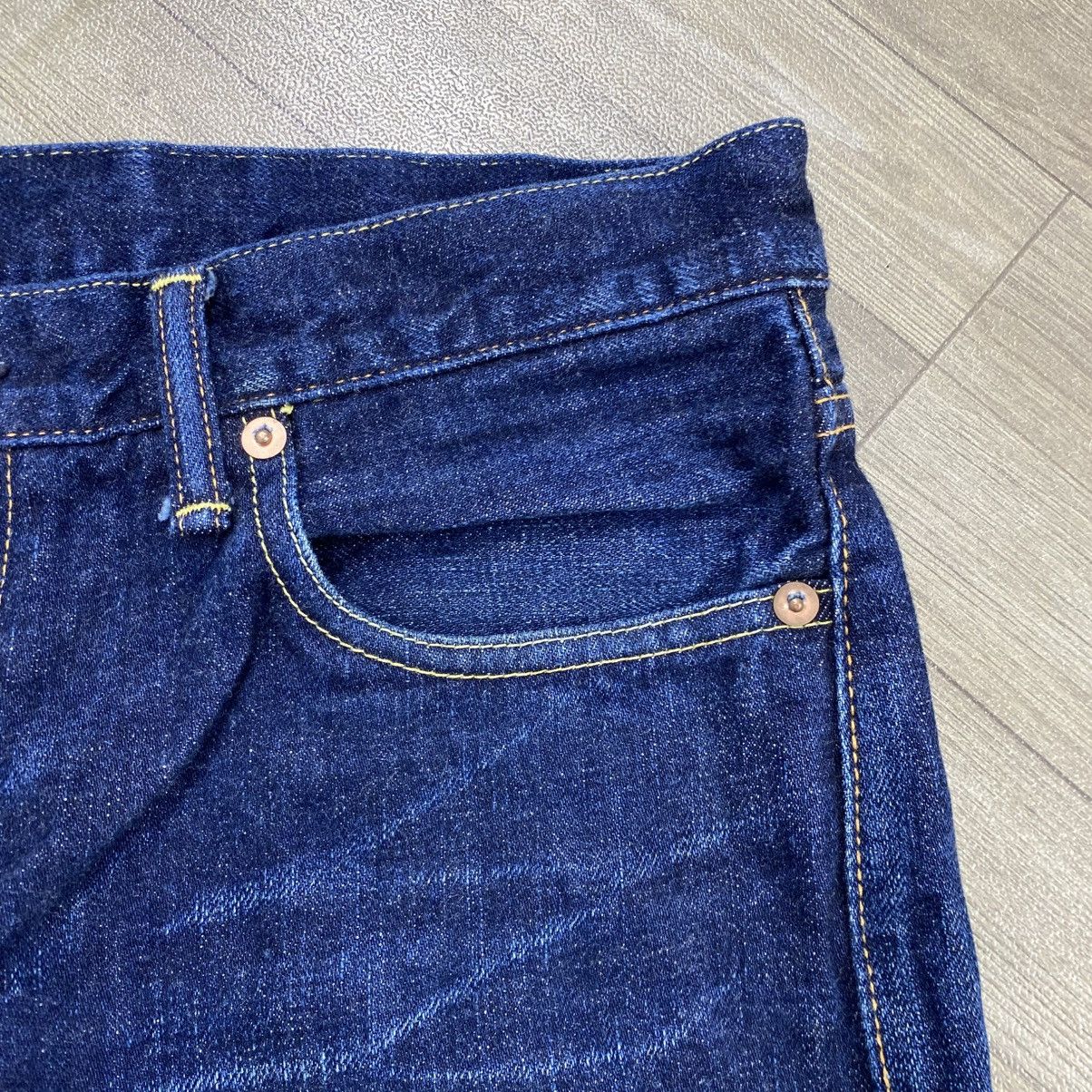 Japanese Brand Blue Paint Overalls Japan Selvedge Raw Denim Pants Size US 30 / EU 46 - 7 Thumbnail