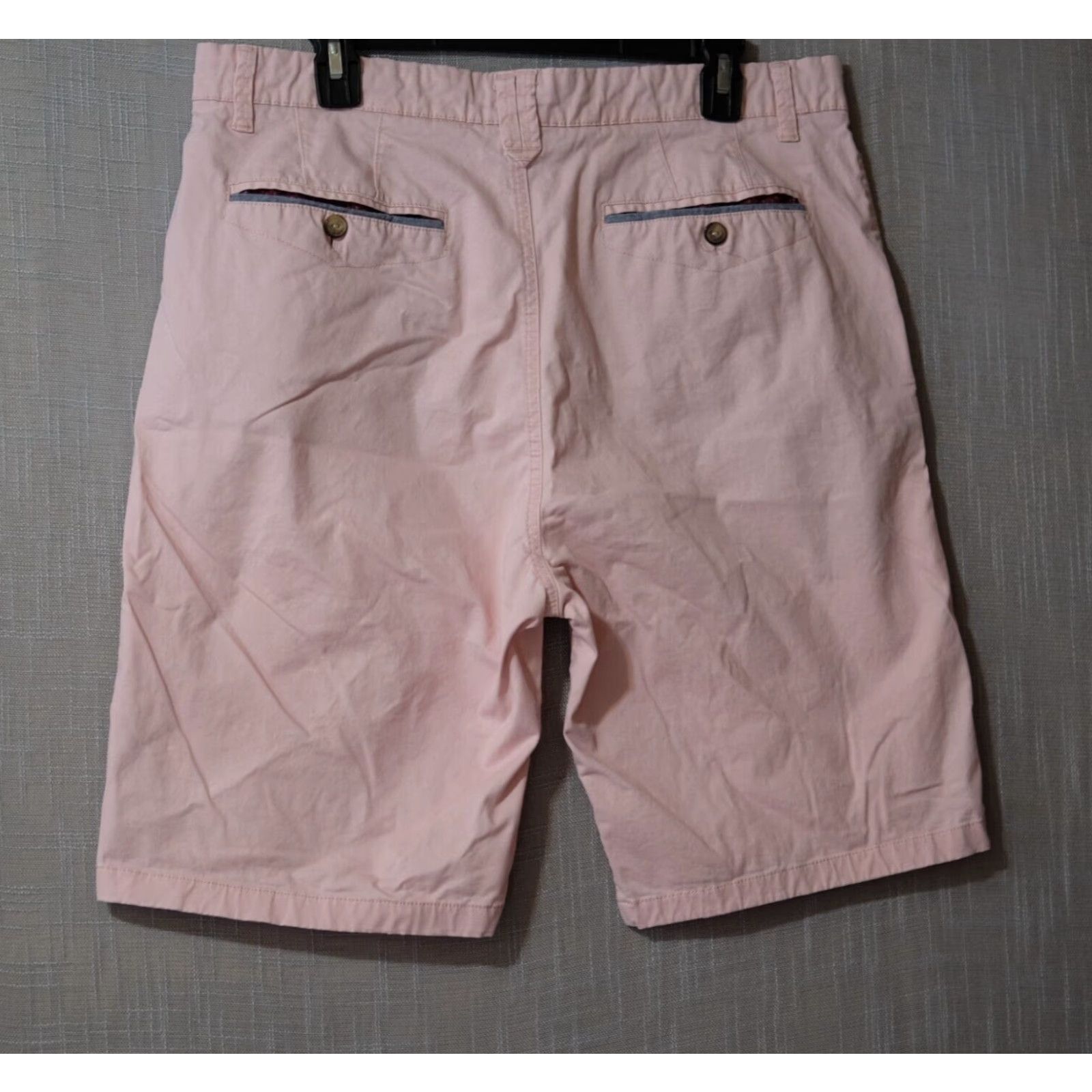 Pinko VINTAGE Across The Pond Pink Flat Front Bermuda Shorts Stretch Men's 36 #H54-15 Size US 35 - 6 Thumbnail