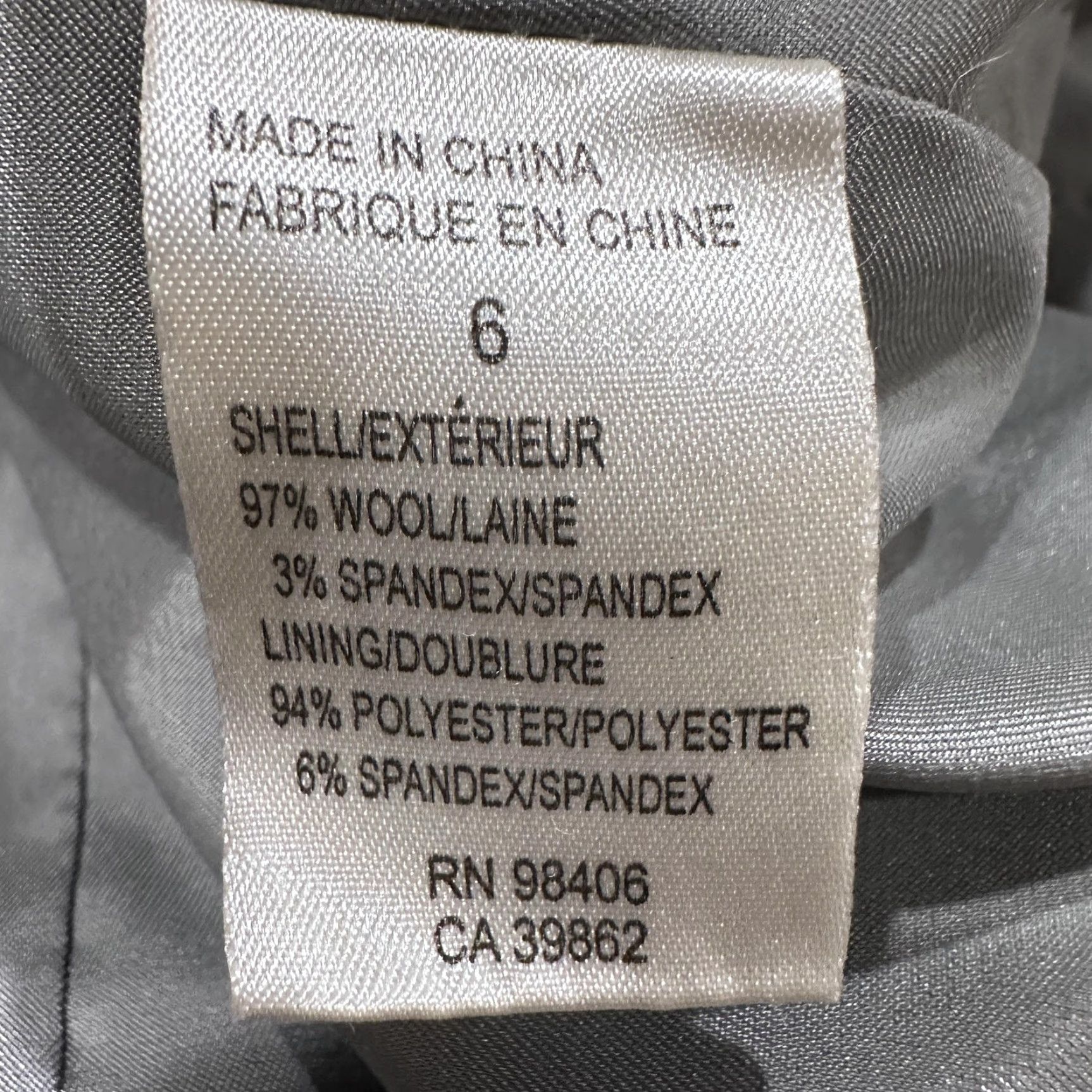 Theory Theory Blazer Women Size 6 Gray Wool Blend 2 Button Notch Lapel Office Minimalist Workwear Slim Regular Fit Short Sleeve Jacket Size M / US 6-8 / IT 42-44 - 7 Thumbnail