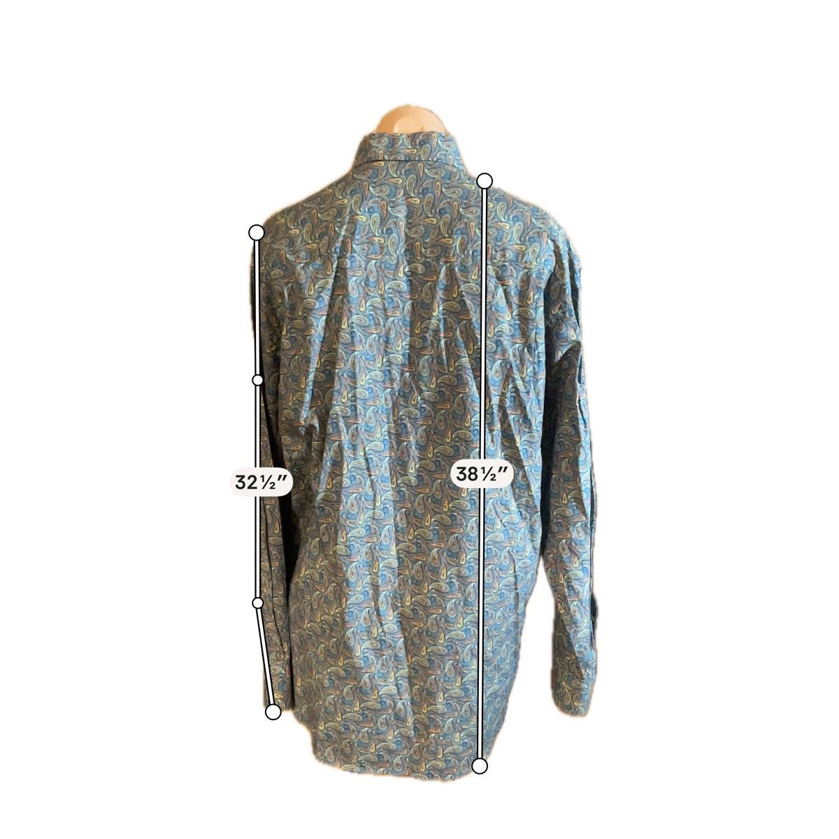 Alan Flusser Alan Flusser Medium Paisley Button Down Long Sleeve Shirt Size US M / EU 48-50 / 2 - 9 Thumbnail