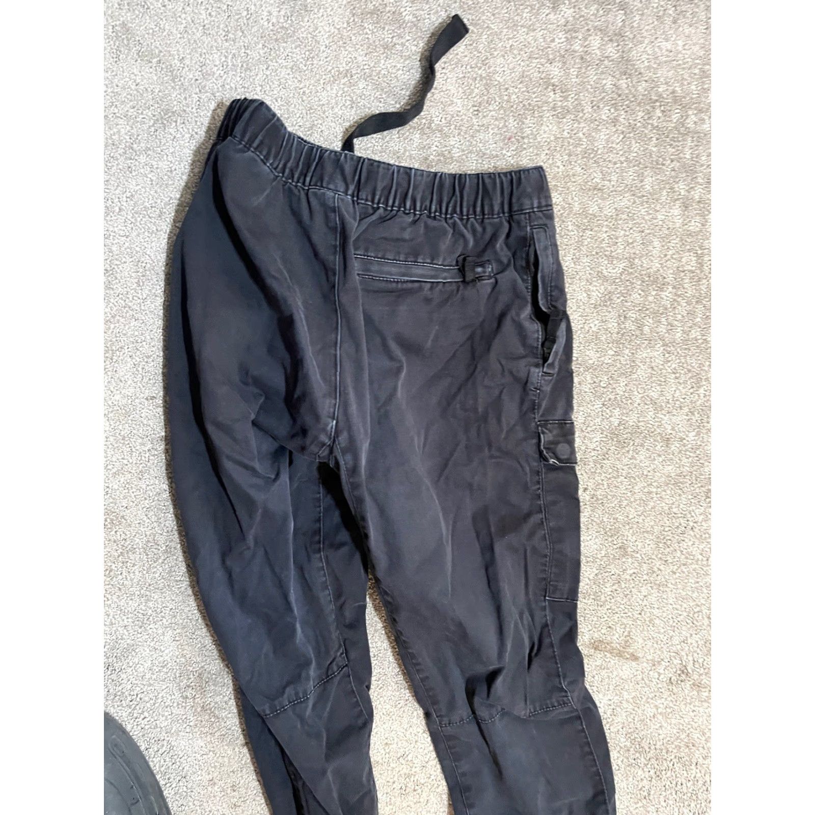 H&M H&M Slim Fit Cargo Jogger Pants Size Small Color Black Elastic Waist Women Pants Jogger Casual Size 26" / US 2 / IT 38 - 3 Thumbnail