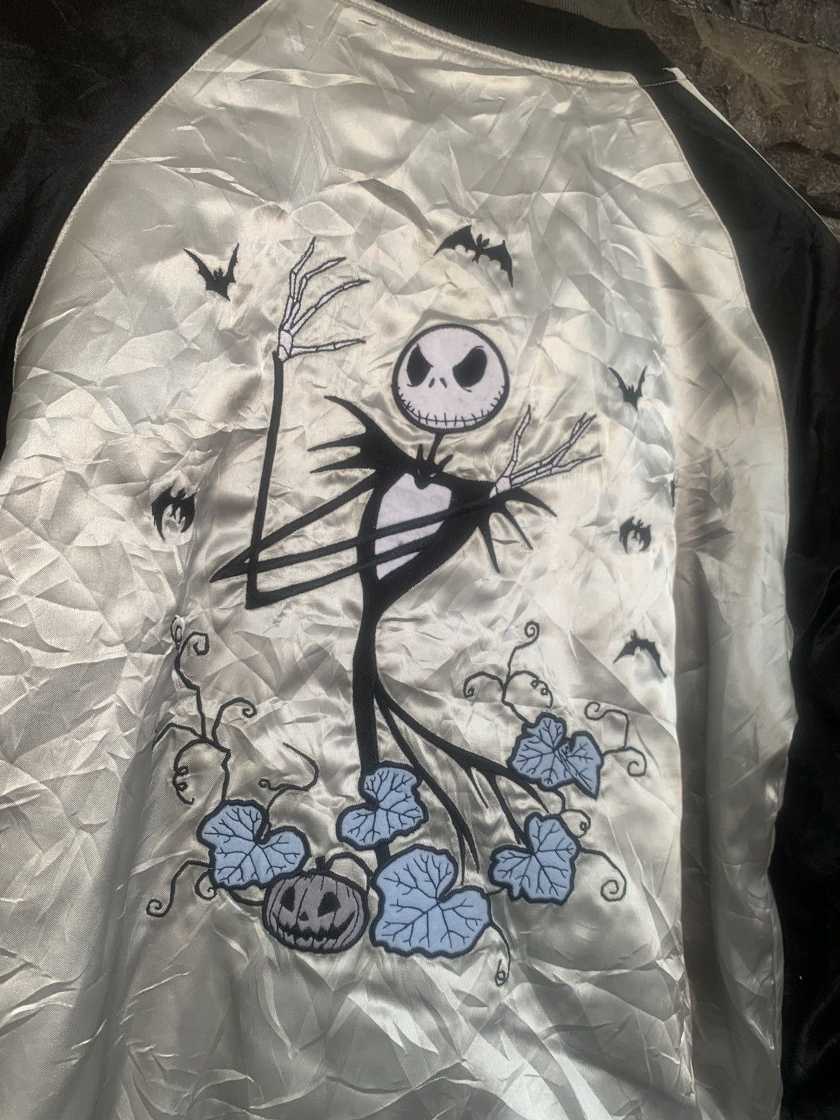 Disney Disney Tim Burtons Nightmare Riversible Sukajan Jacket Size US M / EU 48-50 / 2 - 8 Thumbnail