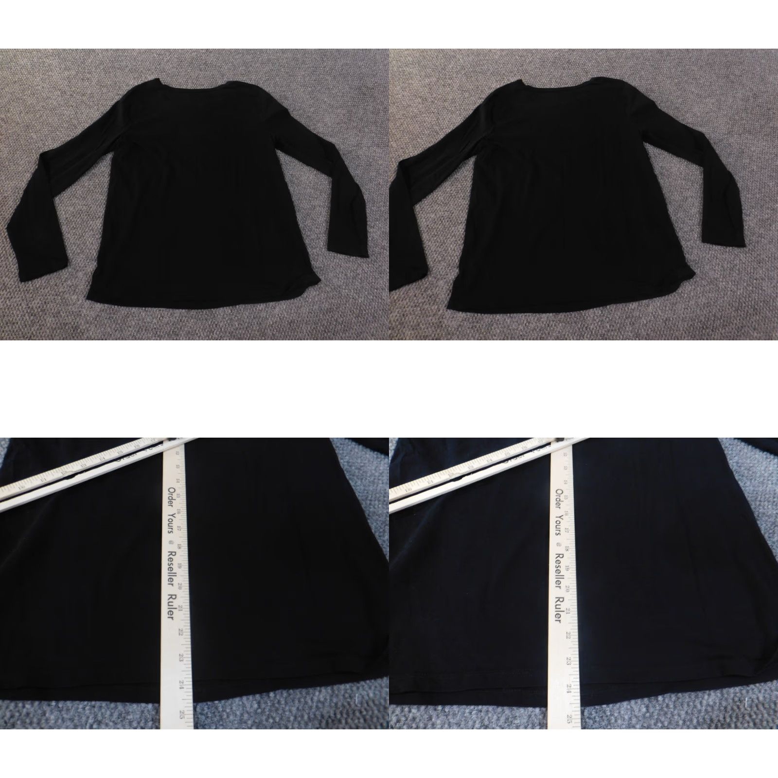 Ann Taylor Loft Black Pullover Womens Knit Cotton Modal Casual Round Neck L Regular Blouse Ann Taylor Loft Shirt Size L / US 10 / IT 46 - 8 Thumbnail