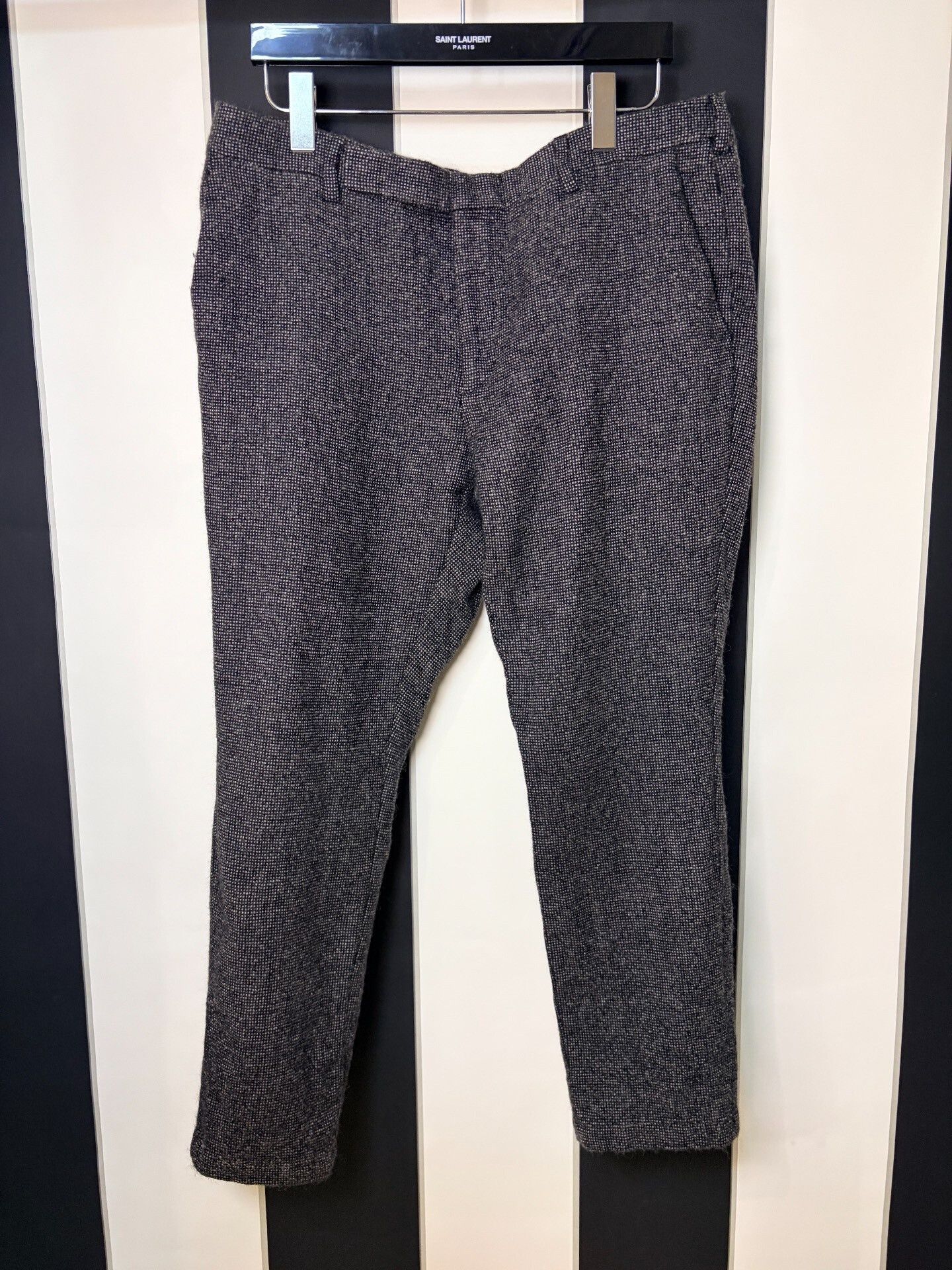 Saint Laurent Paris Saint Laurent Wool Trousers Size 56 Size US 40 / EU 56 - 1 Thumbnail