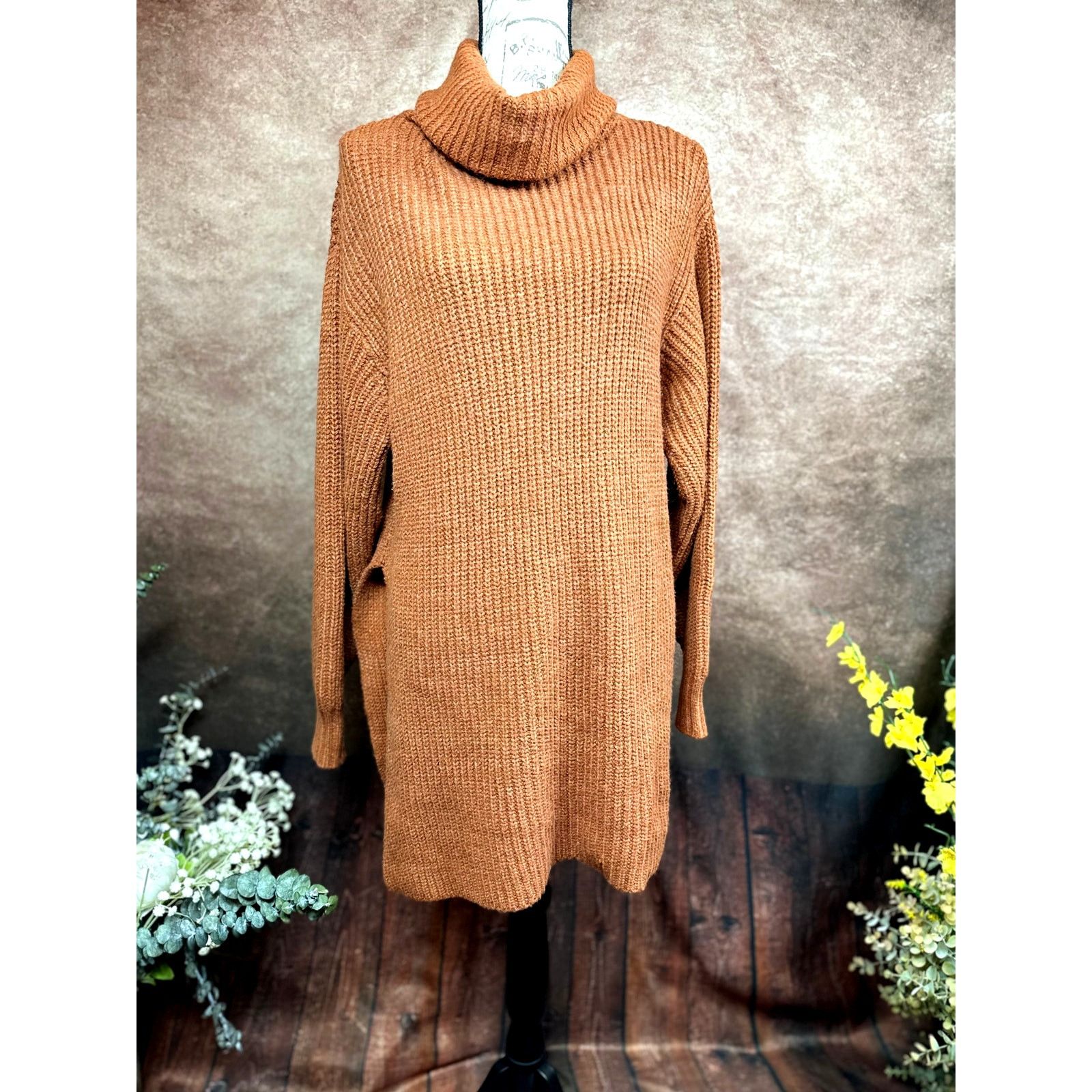 Free People Free People Eleven Chunky Knit Sweater - Rust - size M Size M / US 6-8 / IT 42-44 - 8 Thumbnail