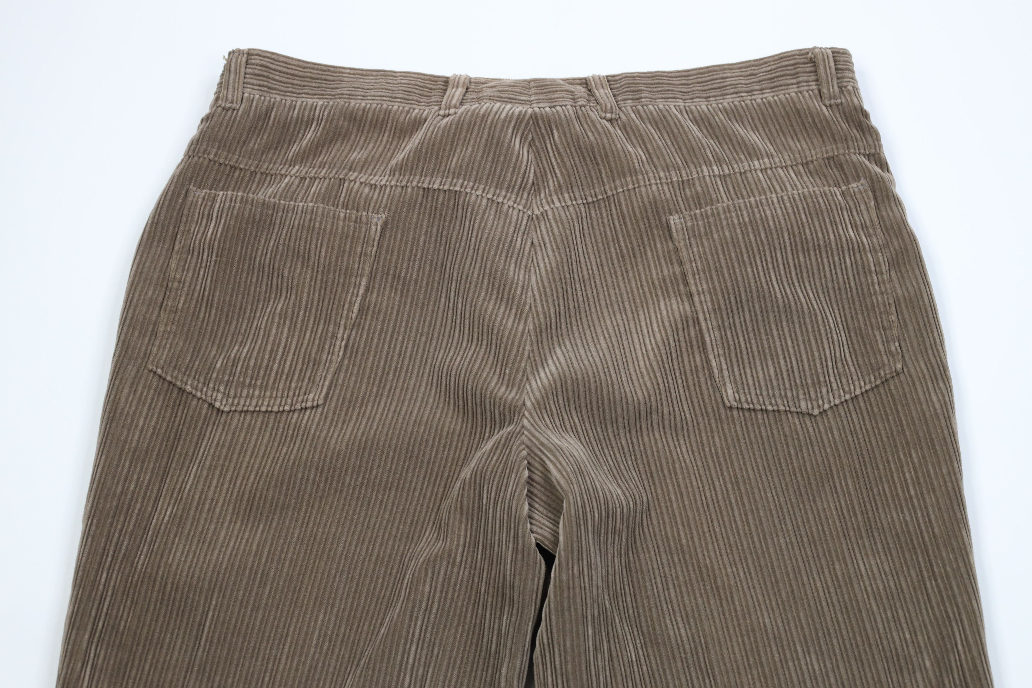 Vintage Vintage 90s Streetwear Wide Leg Corduroy Chino Pants Beige Size US 36 / EU 52 - 10 Thumbnail