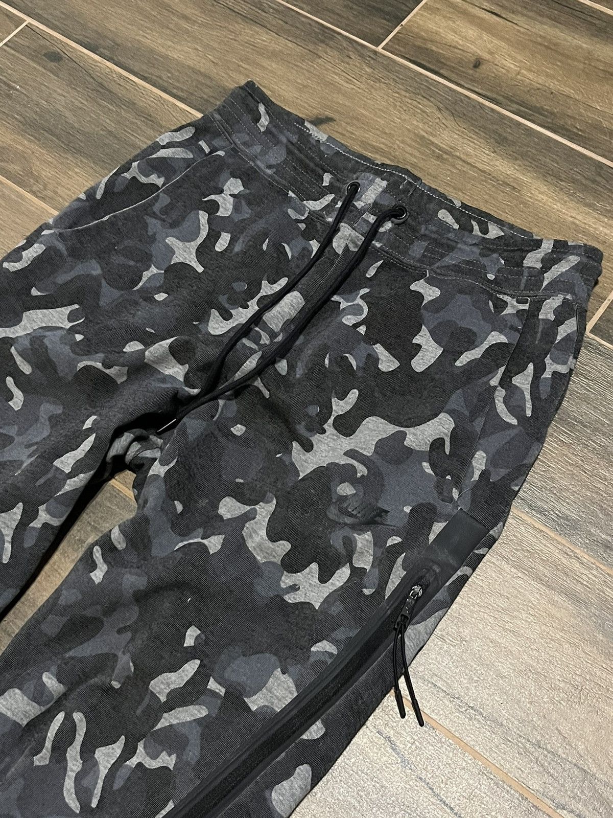 Nike × Vintage Nike Tech Fleece Pant Tracksuit Drill Y2k Streetwear Black Size US 32 / EU 48 - 2 Thumbnail