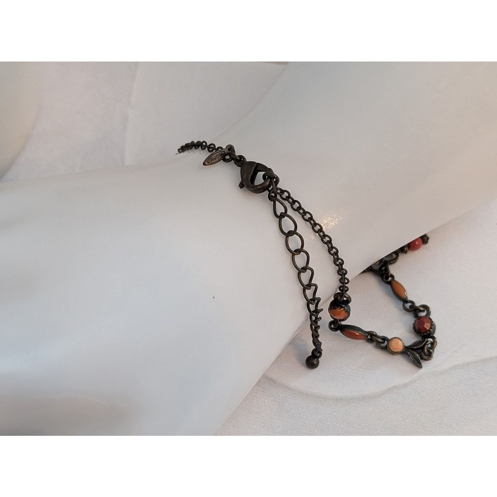 Vintage VTG 1980s Avon Desert Sun 8.5" Beaded Flower Bracelet Anklet Size ONE SIZE - 4 Thumbnail