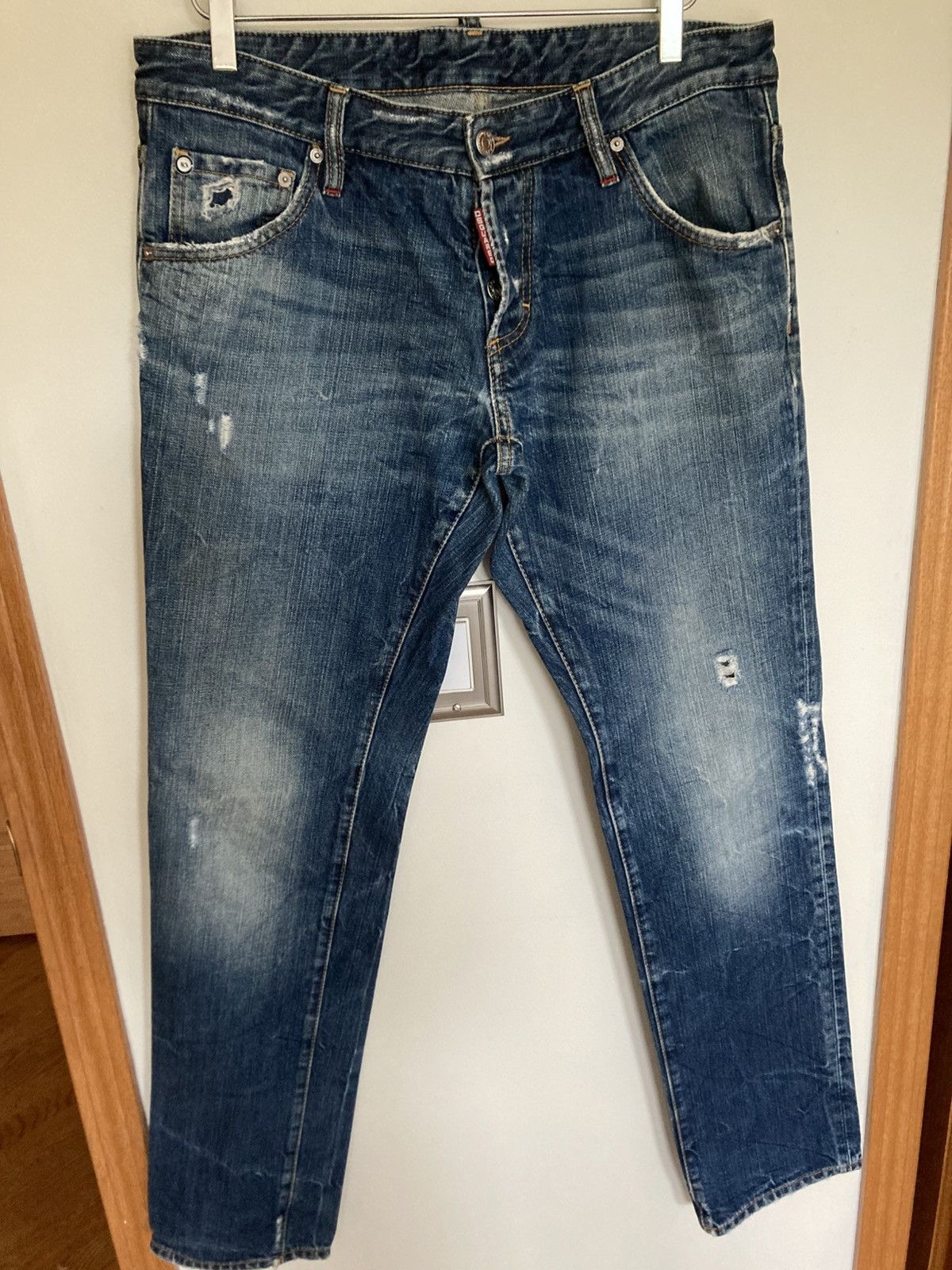 Dsquared2 Dsquared straight cut vintage jeans Size US 33 - 1 Thumbnail