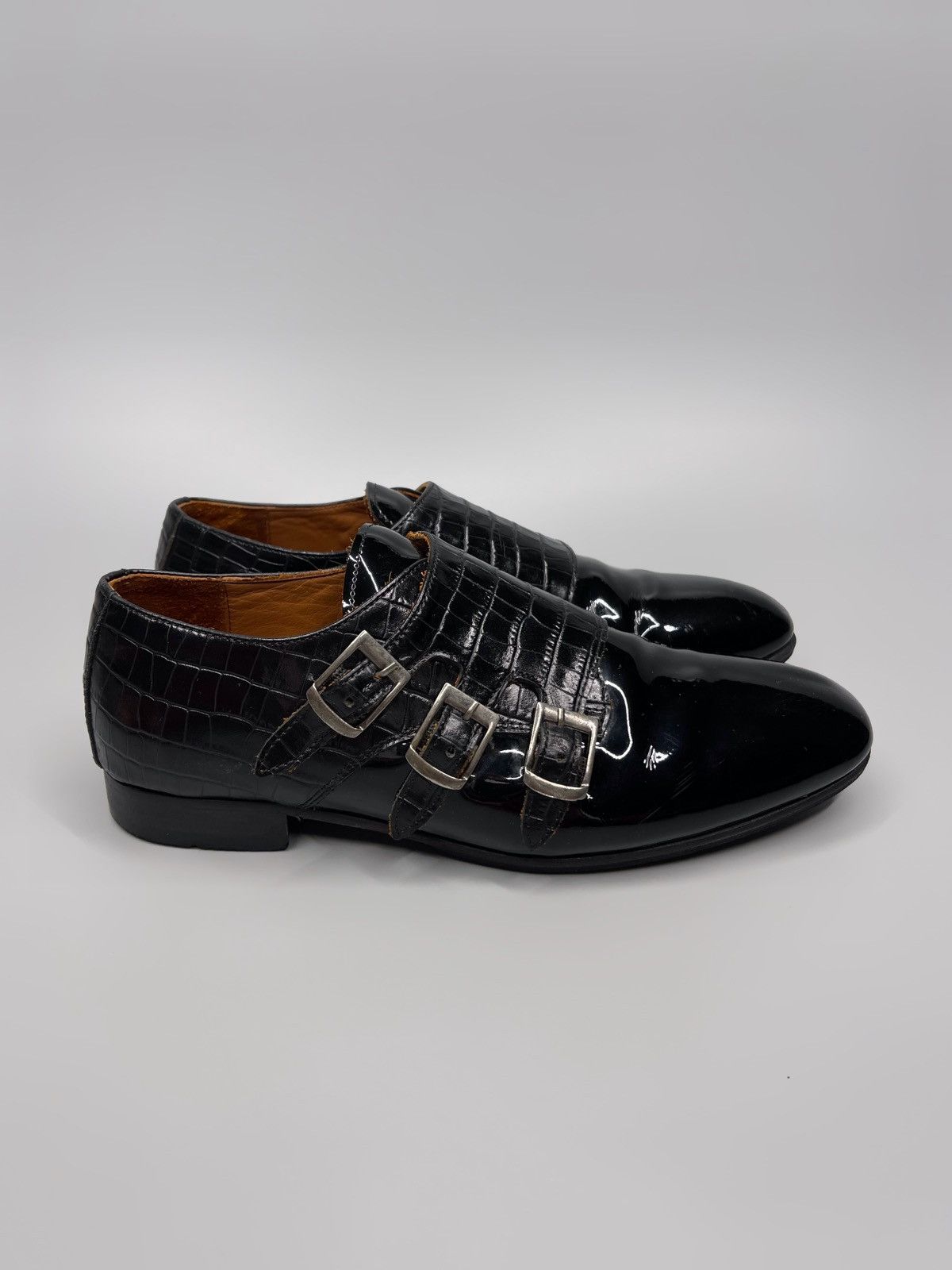 Santoni Santoni Triple Monk Strap Shoes Double Monk Strap Size US 6 / IT 36 - 2 Thumbnail