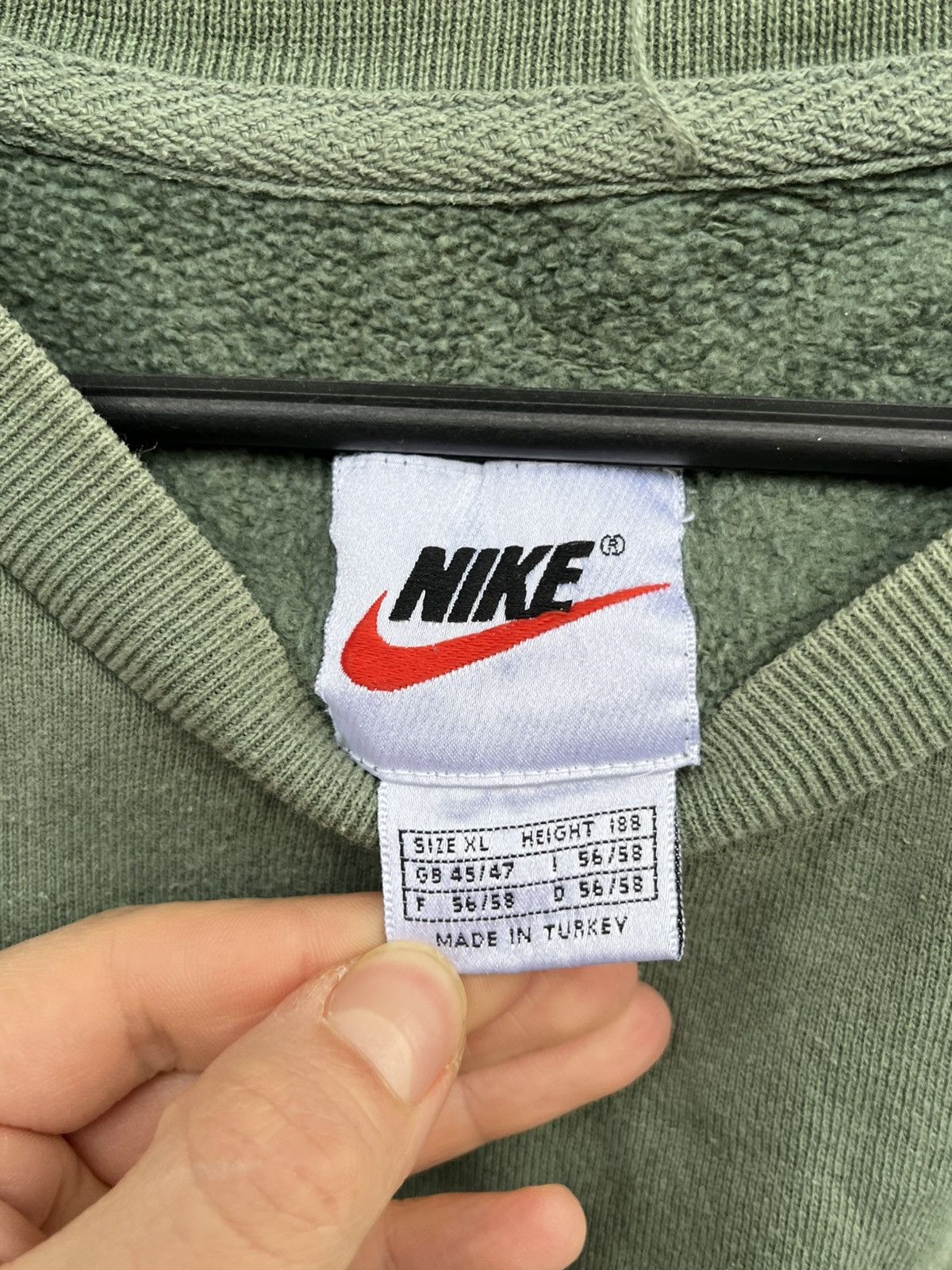 Japanese Brand × Nike 90s Nike Vintage Oversized Boxy Distressed Faded Sweatshirt Size US XL / EU 56 / 4 - 2 Thumbnail