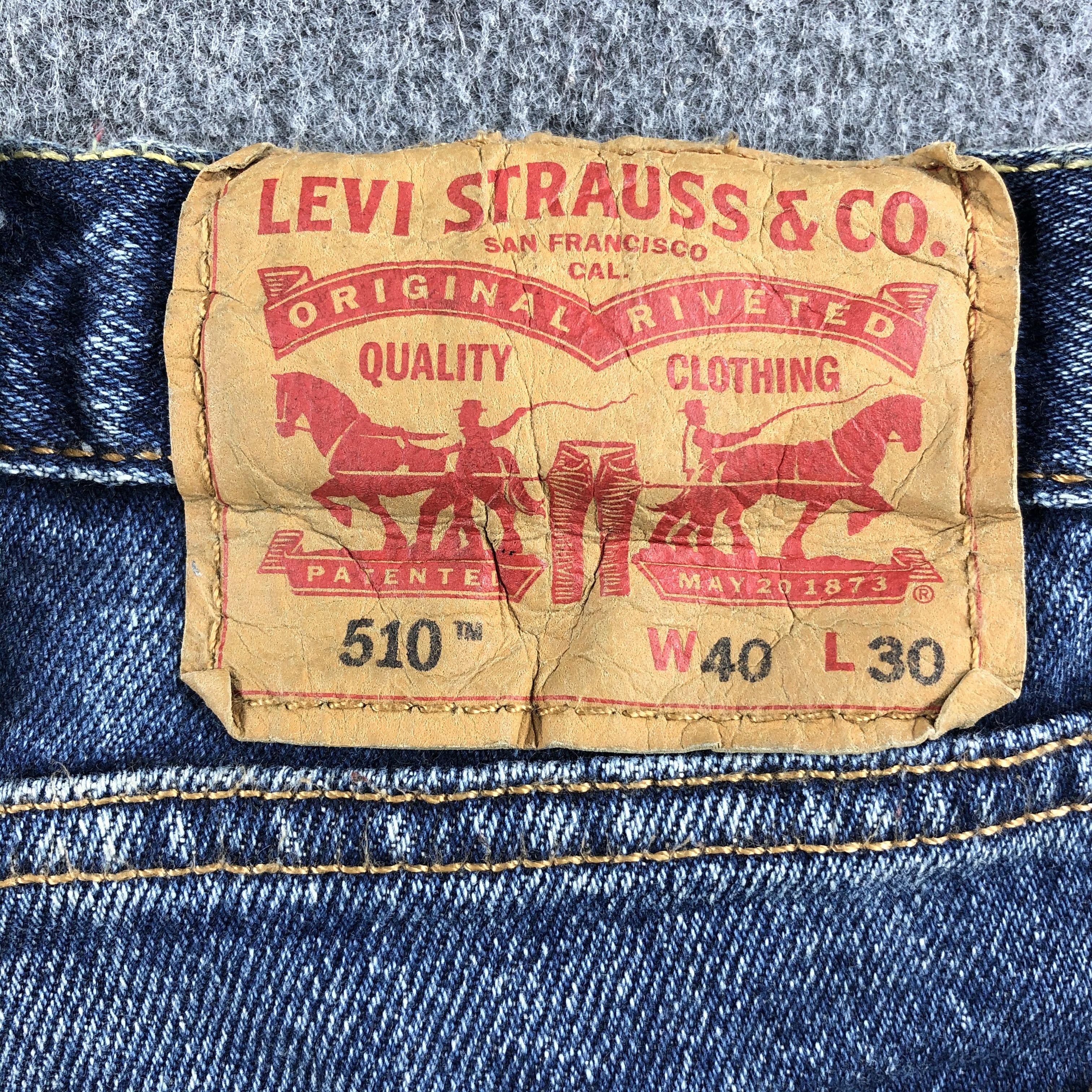 Levi's Vintage Blue Wash Levis 510 Jeans-J2666 Size US 42 / EU 58 - 5 Thumbnail