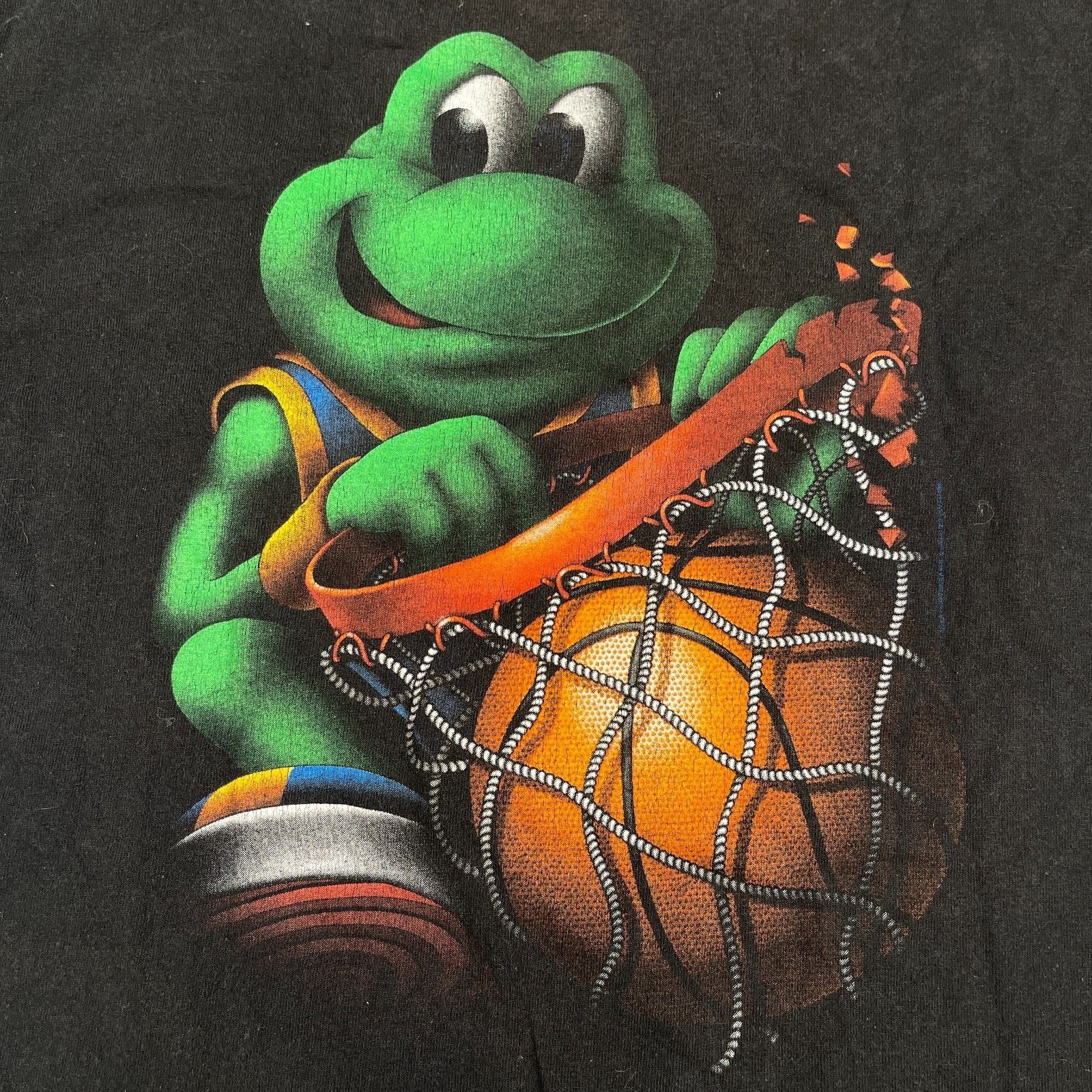 American Apparel × Vintage Señor Frogs Slam Dunk souvenir Black Tee T Shirt size Small Size US S / EU 44-46 / 1 - 5 Thumbnail