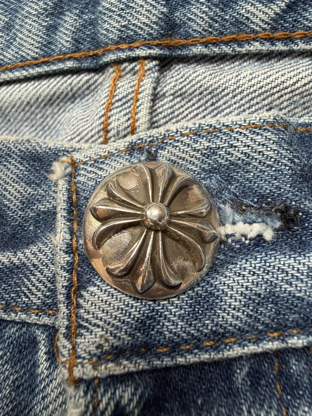 Chrome Hearts Chrome Hearts Levi’s 501 cross patches denim jeans Size US 28 / EU 44 - 4 Thumbnail