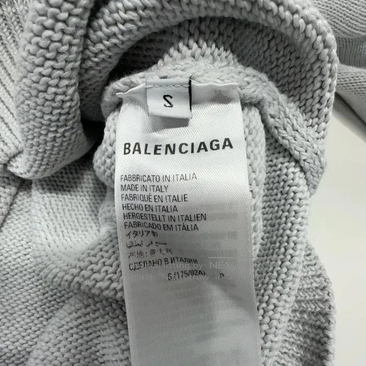 Balenciaga Balenciaga FW22 Embroidered Logo Long Sleeve Sweater. Size US S / EU 44-46 / 1 - 5 Thumbnail