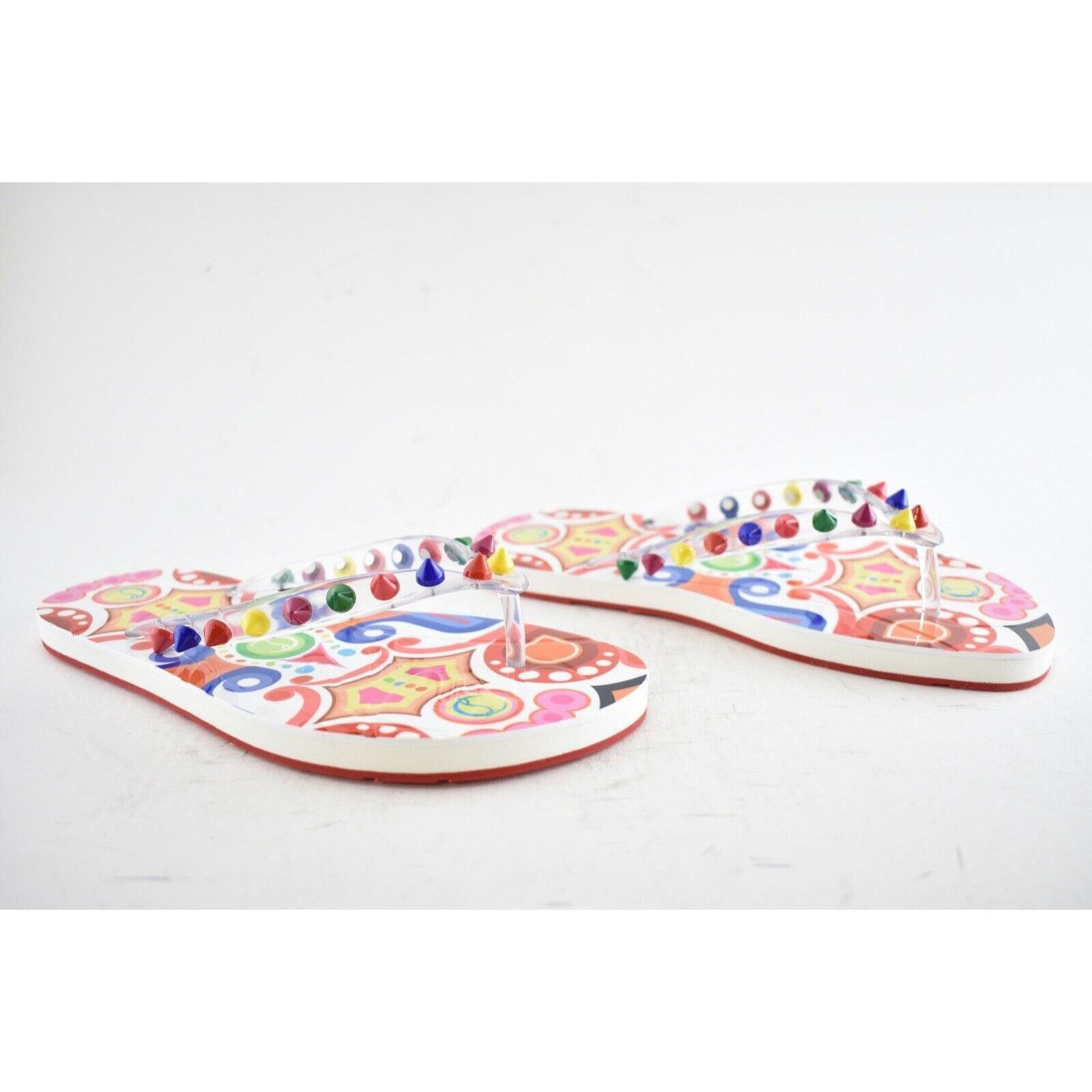 Christian Louboutin Christian Louboutin Loubi Flip Spikes Donna Flat Multi Thong Size US 6 / IT 36 - 3 Thumbnail