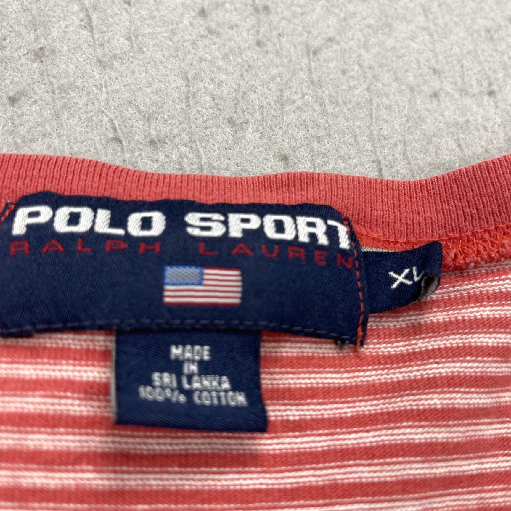 Vintage VINTAGE Polo Sport Shirt Mens XL Red Striped Tee 90s Ralph Lauren Harbor Polo Sport Shirt Mens XL Red 90s Toys? Size US XL / EU 56 / 4 - 4 Thumbnail