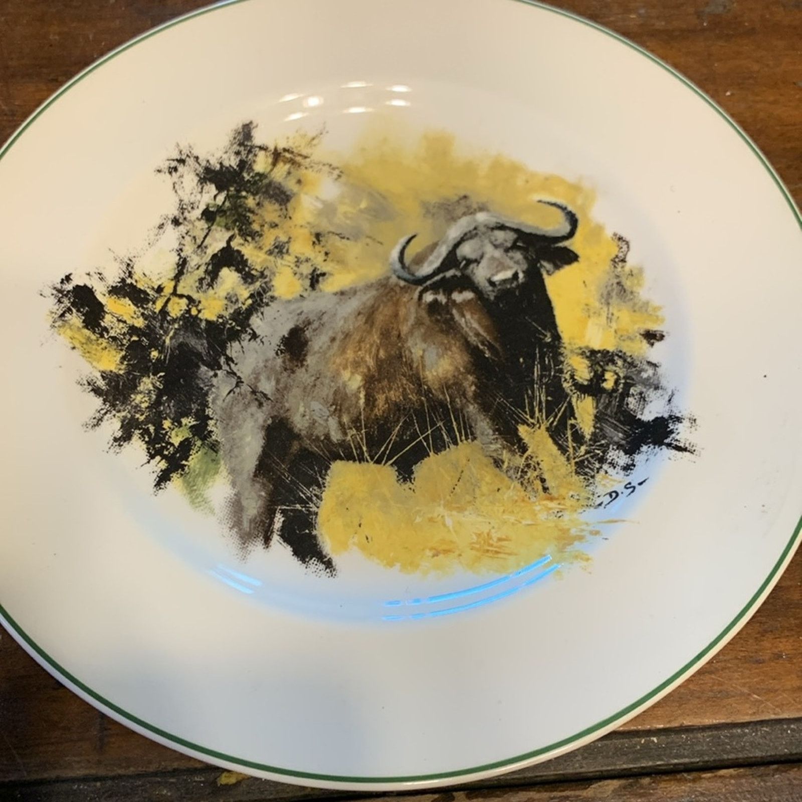 Vintage 5 rare Wedgewood wildlife WWF dinner plates David Shepherd Size ONE SIZE - 3 Thumbnail
