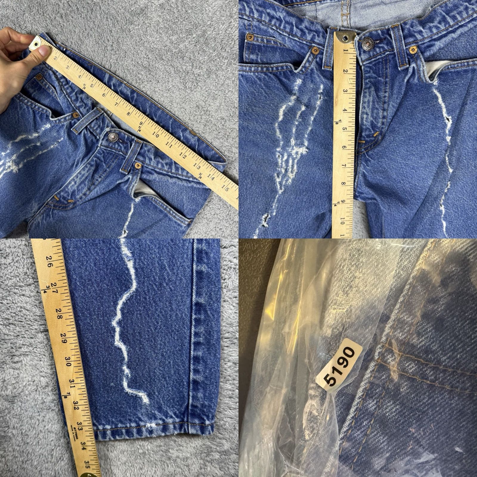 Levi's VINTAGE Levi's 506 Jeans Men 28x34 1972 USA Made Thrashed Distress 70s Denim Blue 5-Pocket Mens Regular Straight Wearable USA 90s Grunge Fashion Size US 30 / EU 46 - 10 Thumbnail