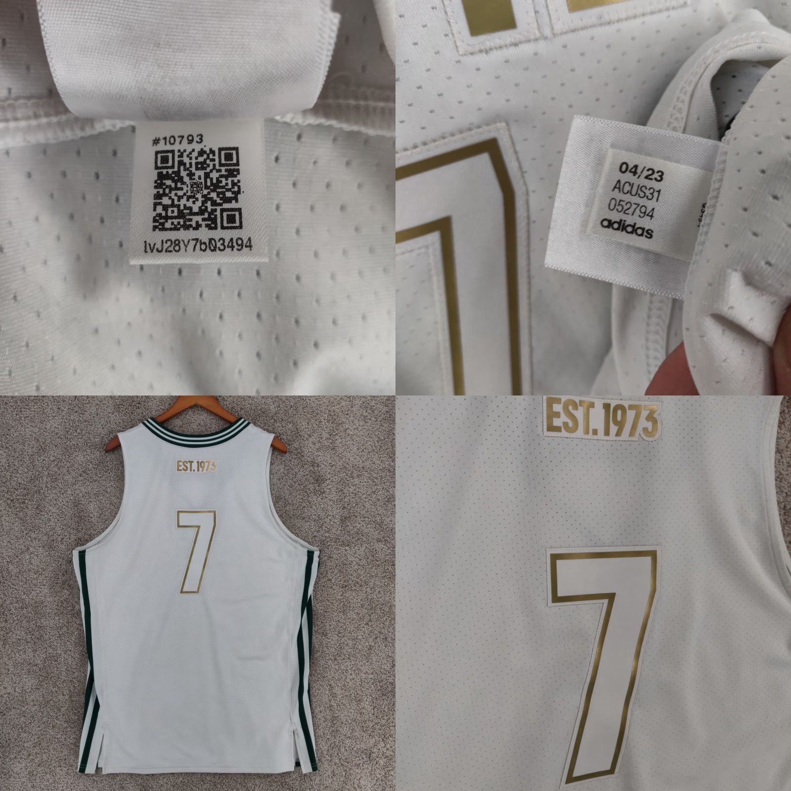 Adidas Adidas Drew League Jersey XL White Gold 7 South Central LA Rare 2023 50th Size US XL / EU 56 / 4 - 8 Thumbnail