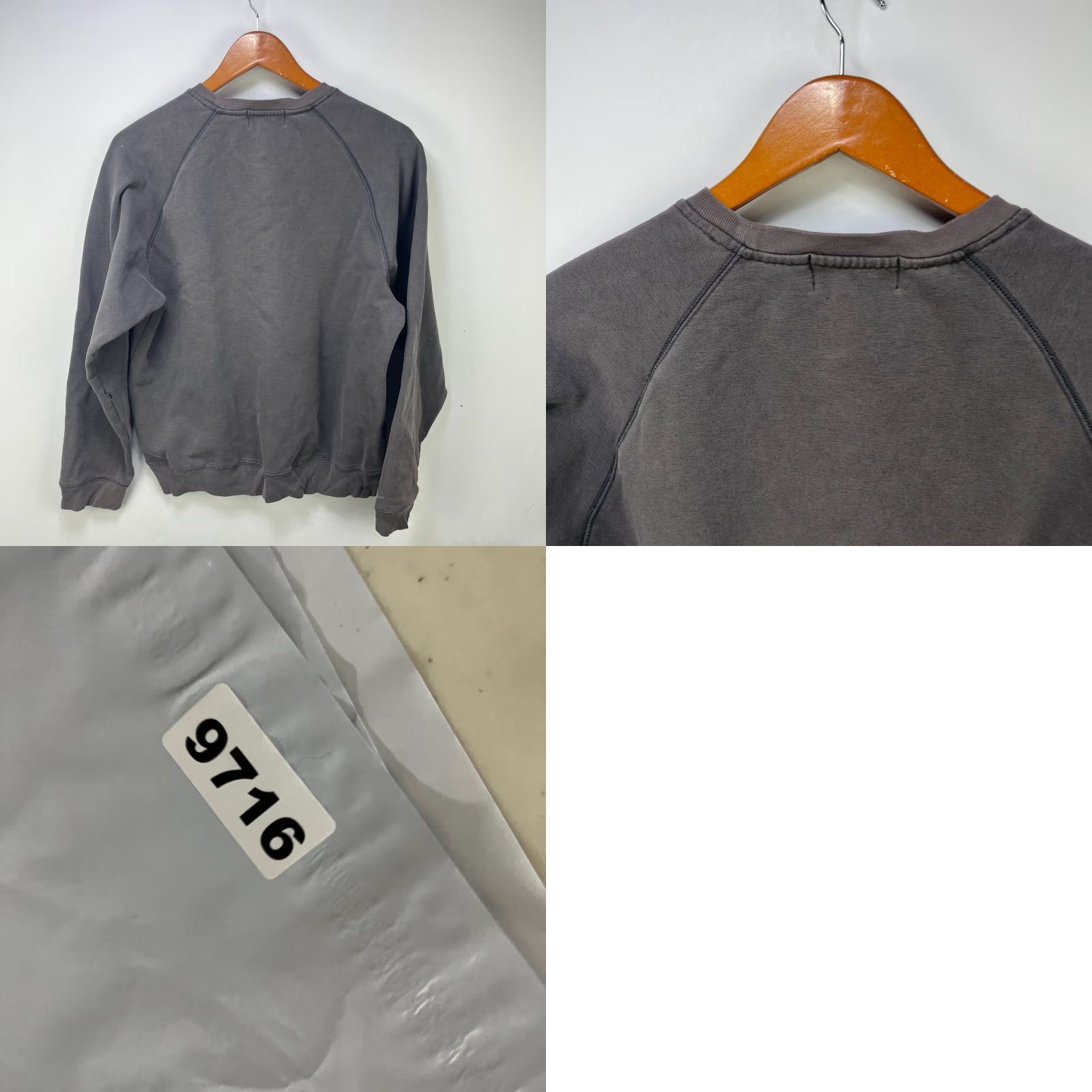 Eddie Bauer VINTAGE Sun Faded Blank Gray Black Raglan Sweatshirt S Gray 90s USA Eddie Bauer Sweatshirt Mens Size US S / EU 44-46 / 1 - 8 Thumbnail
