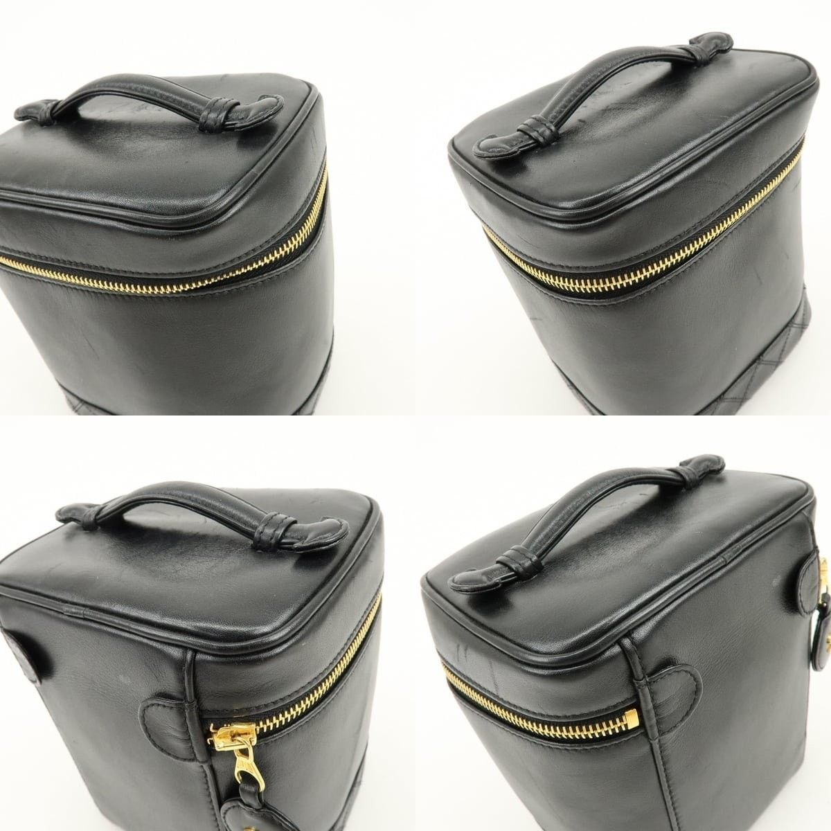 Chanel Chanel Bicolore Vanity Case Lambskin Top Handle Bag Black Size ONE SIZE - 5 Thumbnail