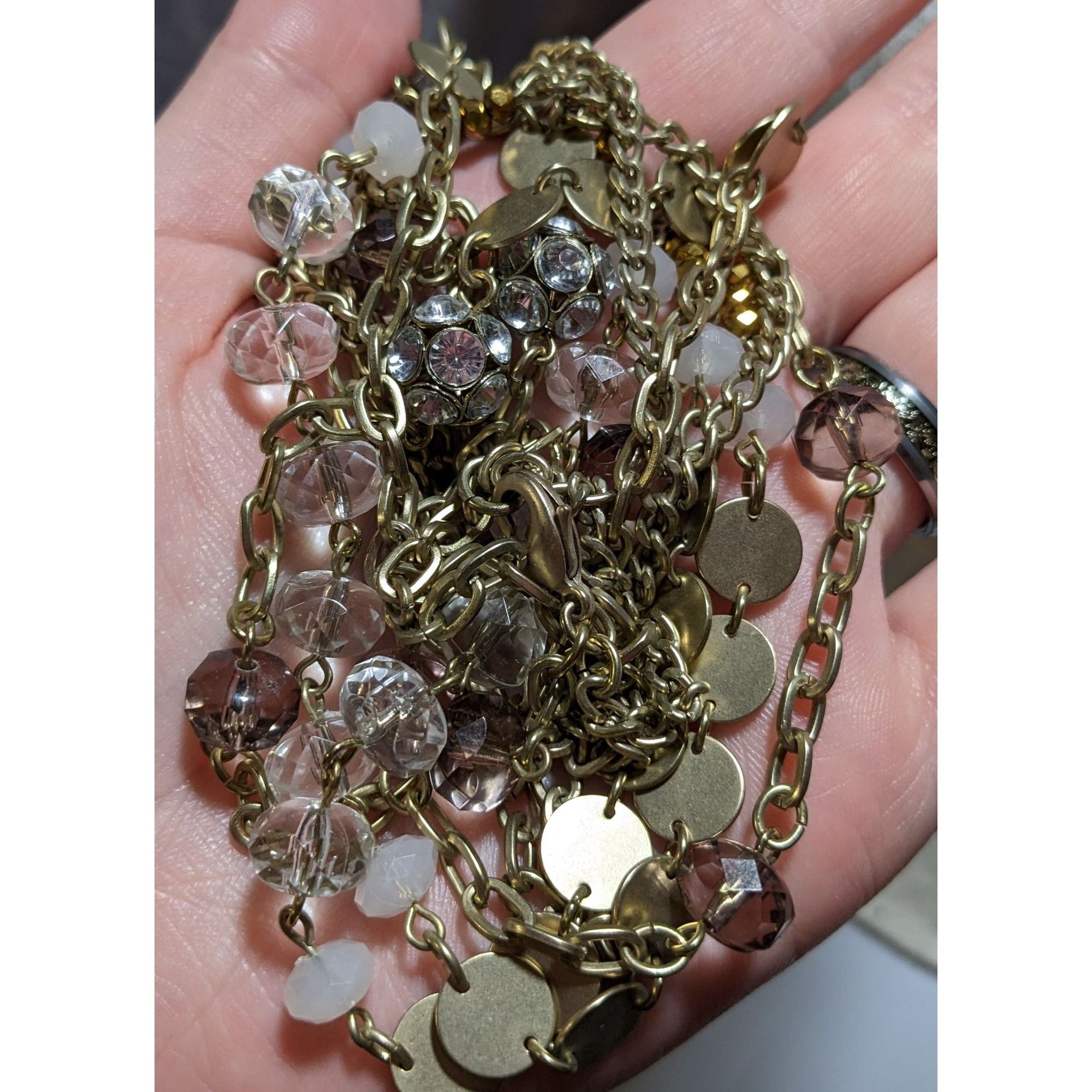 Other Y2K Gold Glam Multilayer Necklace Size ONE SIZE - 4 Thumbnail