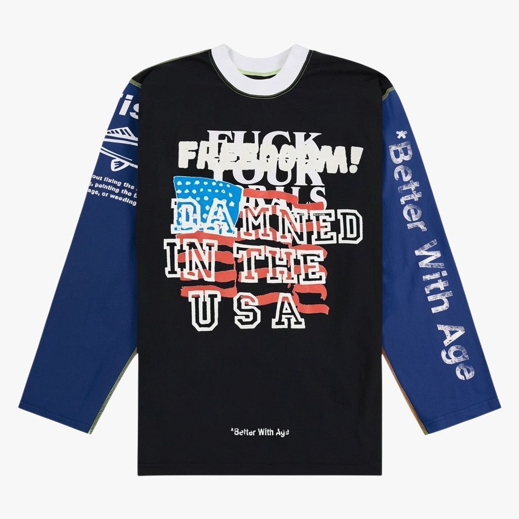 Better With Age Better With Age 'Dammit' Reversible Black LS Tee Size US S / EU 44-46 / 1 - 1 Preview
