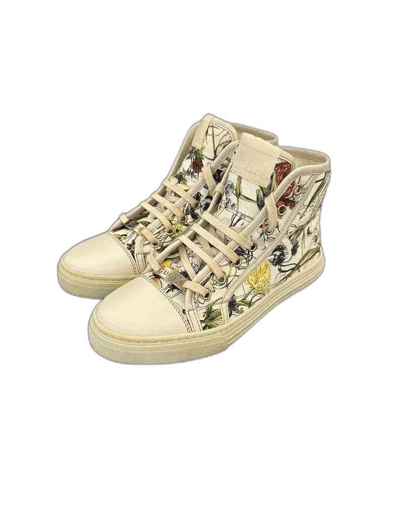 Gucci High-Top Floral Sneakers for Women
