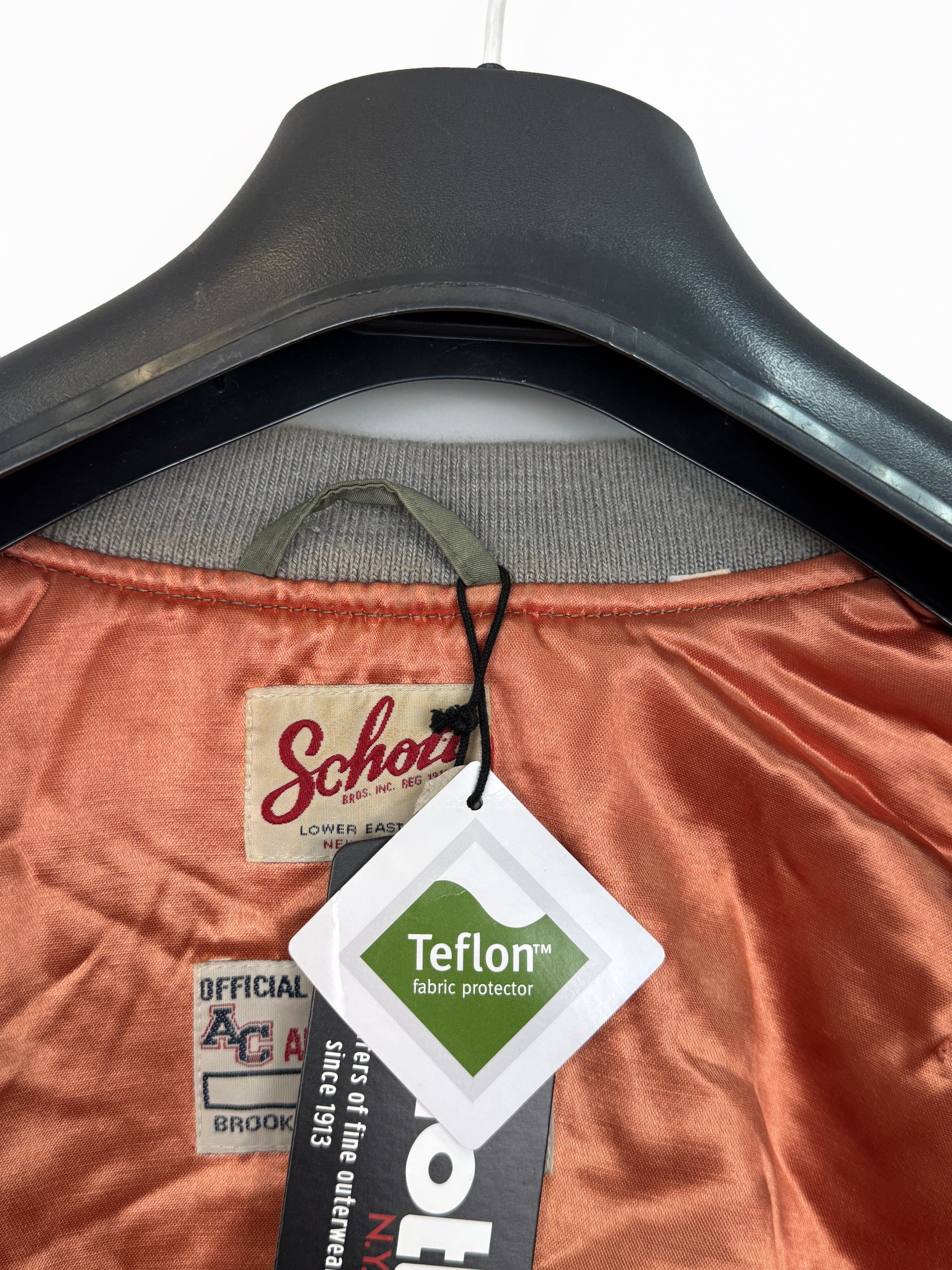 Schott NWT Schott by American College Bomber Jacket MA-1 Teflon Size S / US 4 / IT 40 - 10 Thumbnail