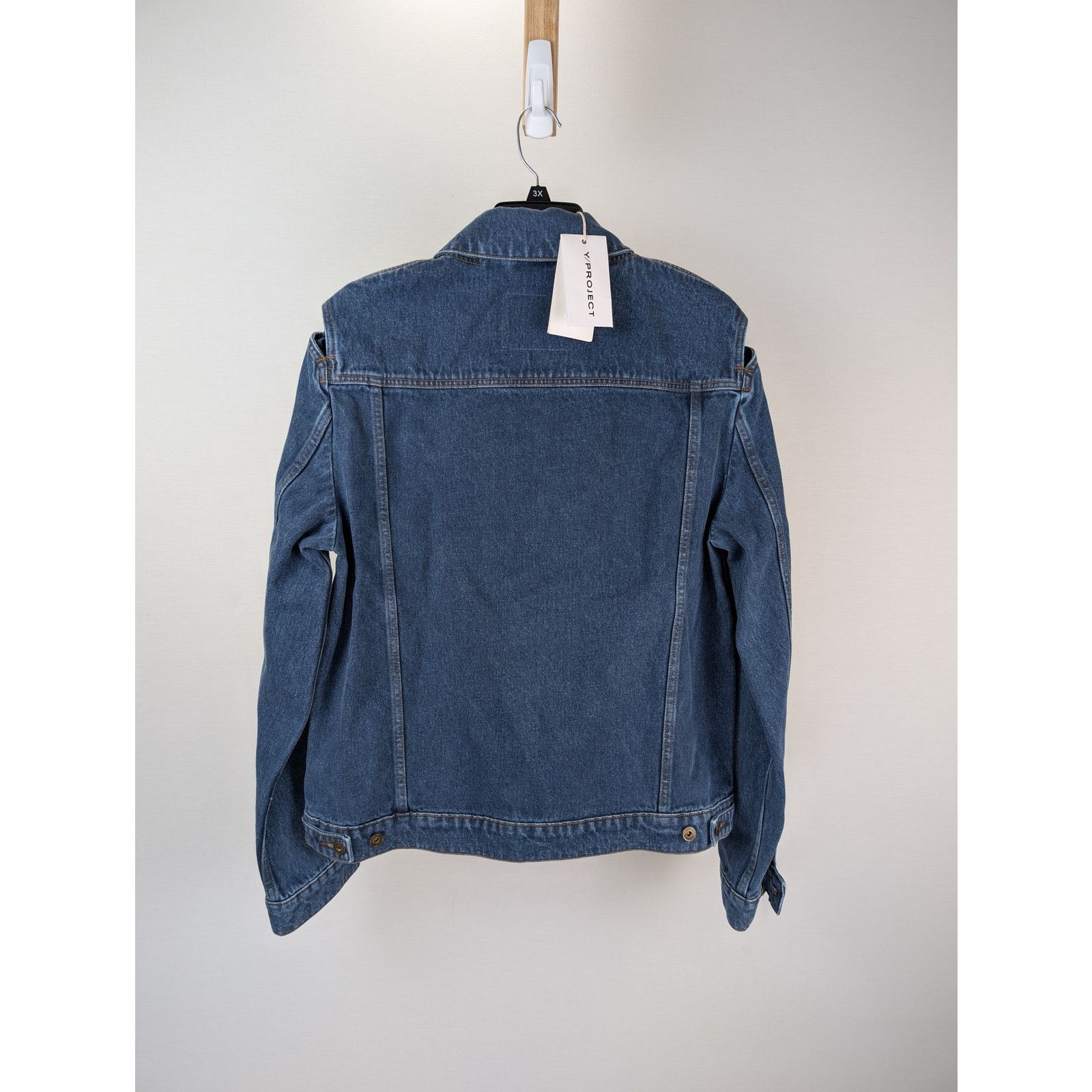 Y/Project o1rshd1 Classic Peep Denim Jacket in Navy Size US L / EU 52-54 / 3 - 10 Thumbnail