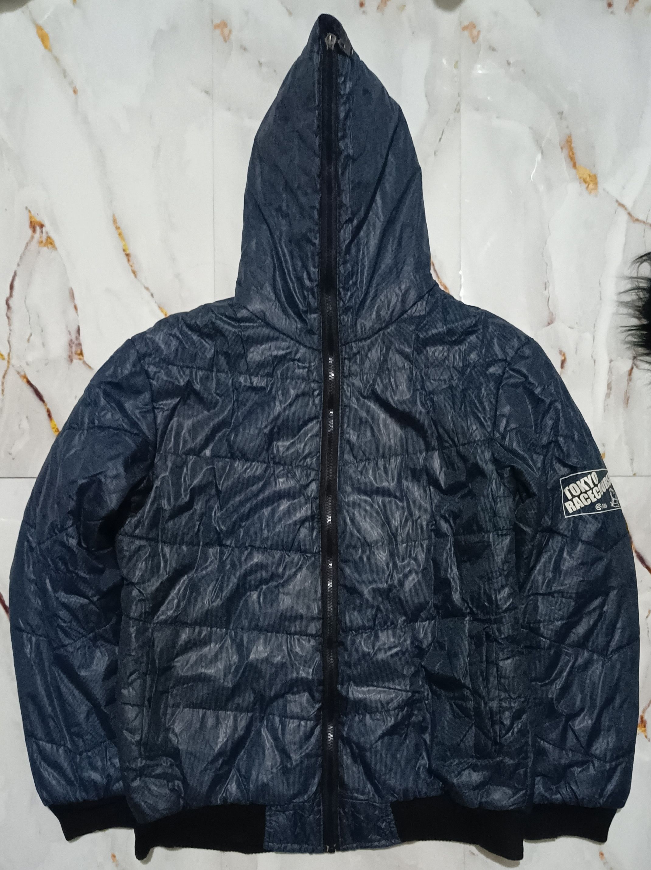 If Six Was Nine Rare Tokyo Double Layer Over Zipper Fur Puffer Blue jacket Size US L / EU 52-54 / 3 - 3 Thumbnail