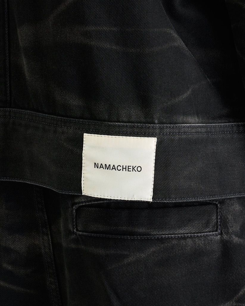 Namacheko o1s1v1r1oon0825 Zebra Denim Jacket in Whased Black Size US XL / EU 56 / 4 - 5 Thumbnail