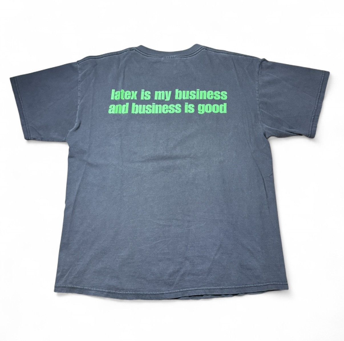 Tultex 90s Ten Foot Pole “Latex Is My Business” Promo Band Tee Size US XL / EU 56 / 4 - 2 Thumbnail