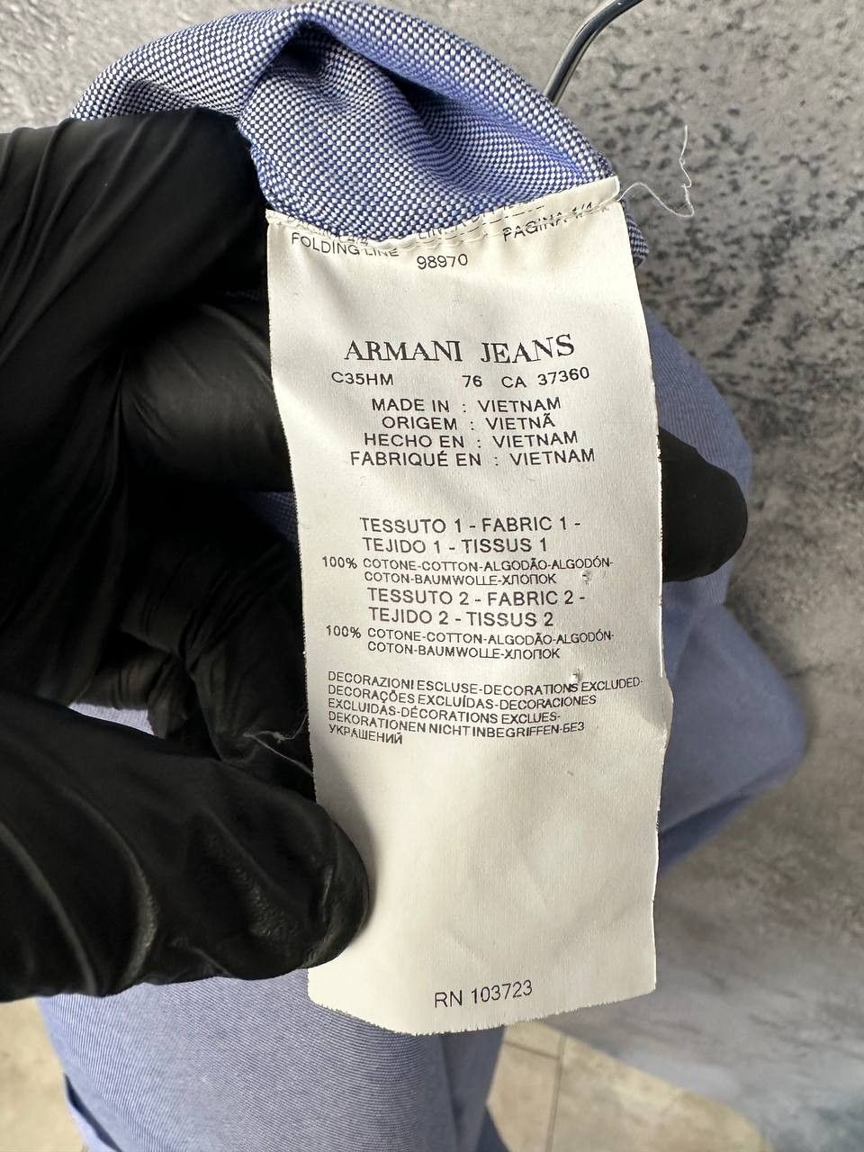 Armani Armani Jeans Vintage 90s Button Up Shirt Tessuto Logo Size US XXL / EU 58 / 5 - 15 Thumbnail