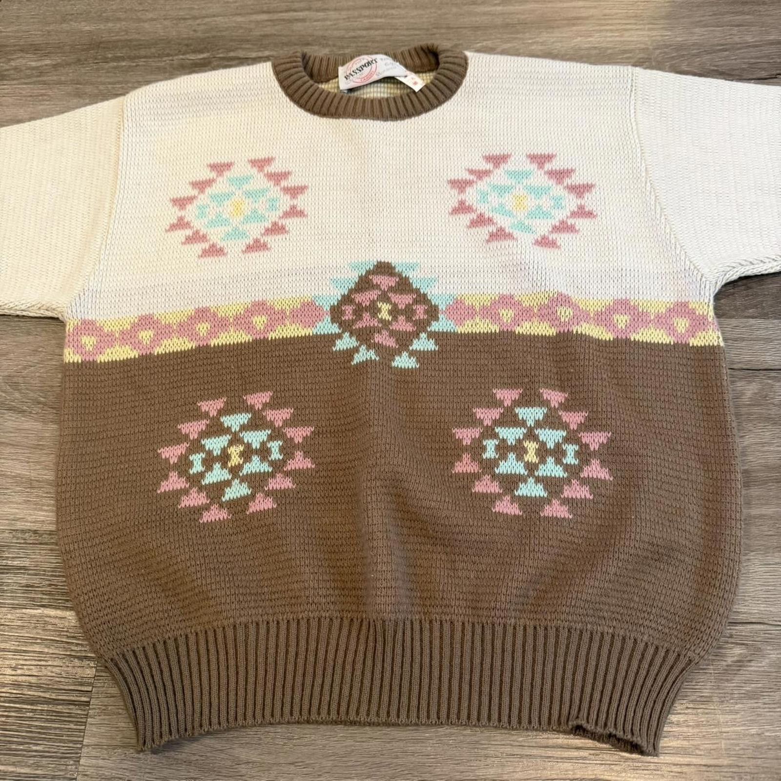 Other vintage passport international pastel pattern sweater S/M Size M / US 6-8 / IT 42-44 - 3 Thumbnail