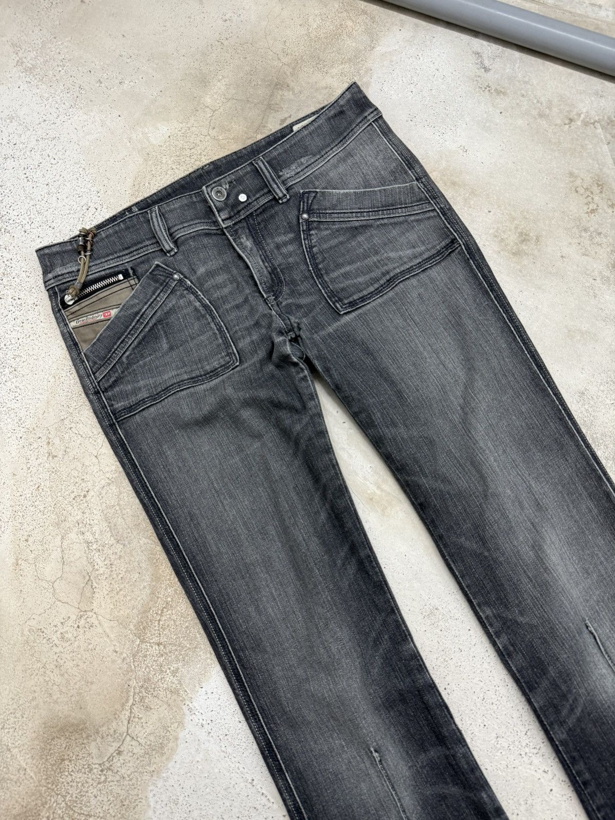 Diesel Diesel Reckfly Special Flare Unisex Relics Denim Distressed Size US 31 - 3 Thumbnail