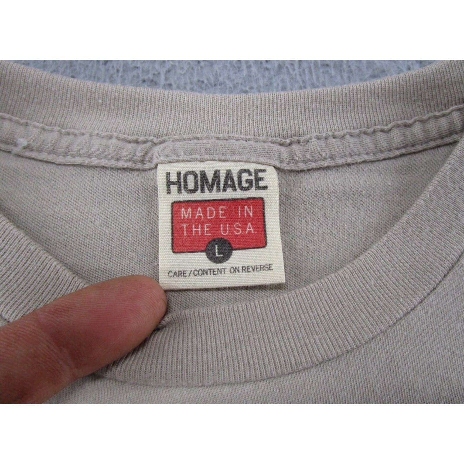 Vintage Homage Where’s The Beef Wendy’s Restaurant Slogan Shirt Size L USA Made Read Size US L / EU 52-54 / 3 - 4 Thumbnail