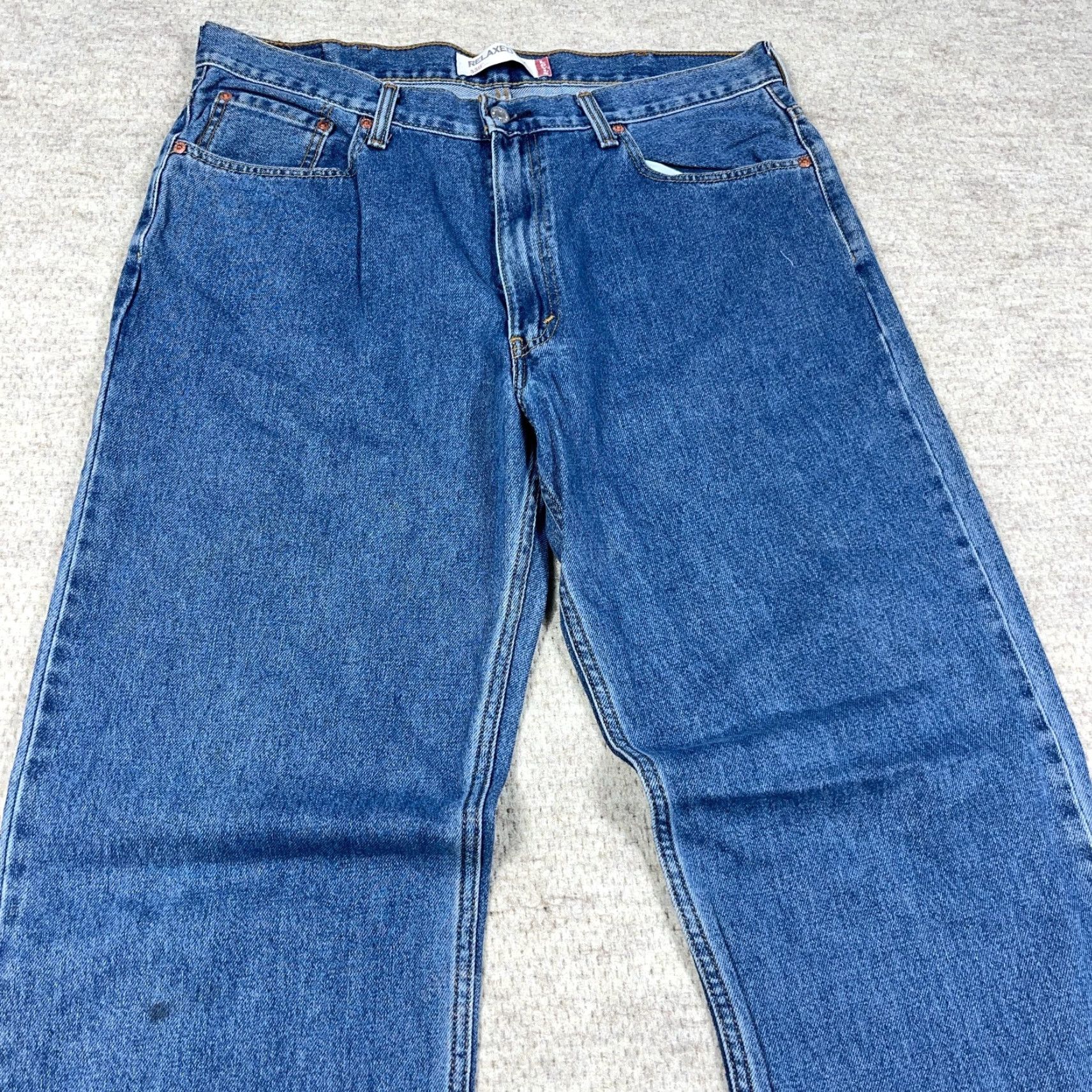 Levi's VINTAGE Levi's 550 Jeans Men 38x34 Relaxed Fit Straight Leg Blue 90s Mens Regular Denim 5-Pocket Design Baggy VTG Y2K Size US 38 / EU 54 - 6 Thumbnail