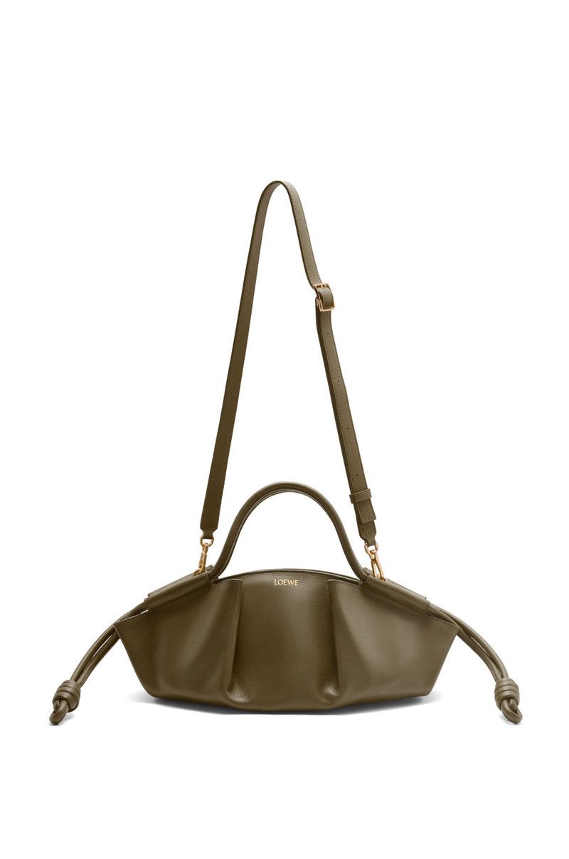 Loewe o1in1g0426 Size: OS/ Small Paseo Bag in Dark Khaki Green Size ONE SIZE - 7 Thumbnail